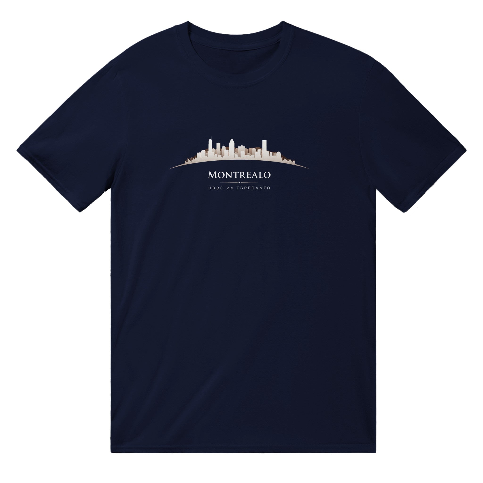Montrealo Urba Silueto Uniseksa T-ĉemizo