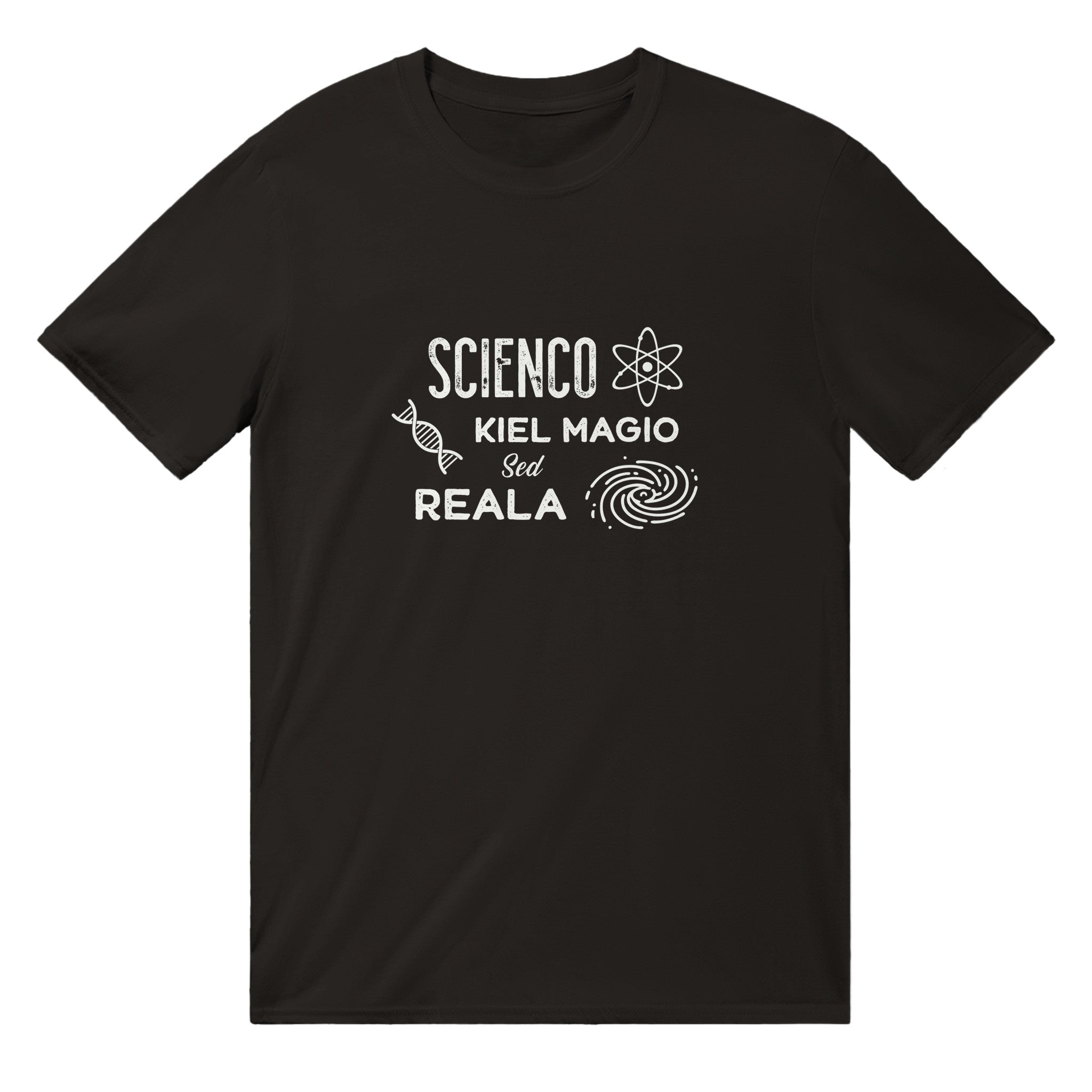 Scienco: Kiel Magio sed Reala Uniseksa T-ĉemizo