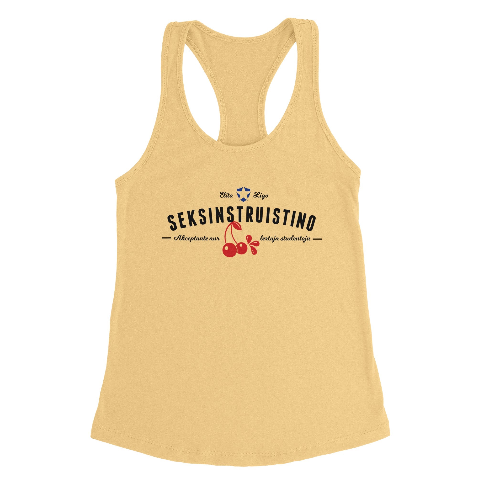 Seksinstruistino Womens Race-back Tank Top