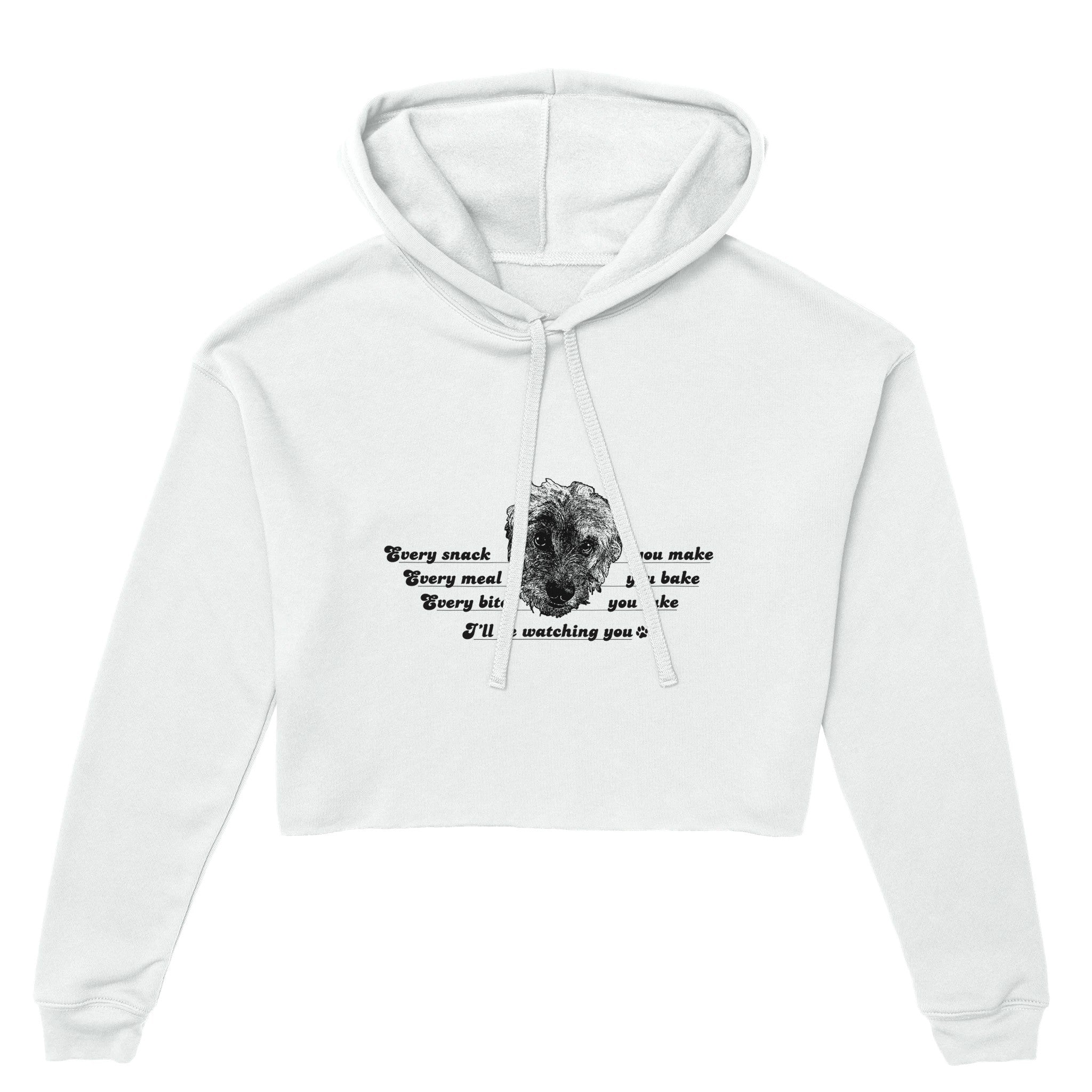 Ĉiun mordon, kiun vi prenas, hundo observante vin angla Uniseksa Ĉemizo