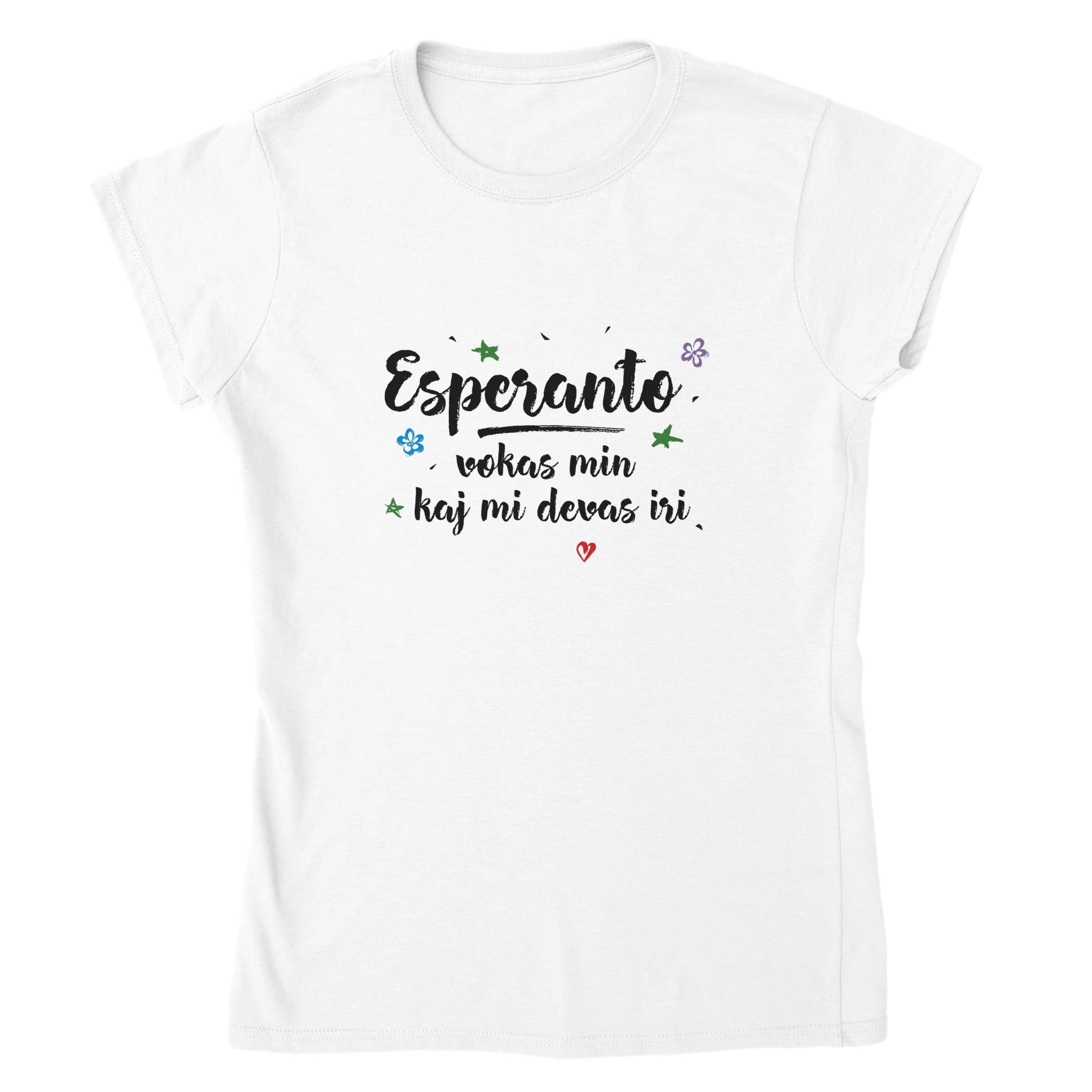 Esperanto Vokas Min Womens T-shirt