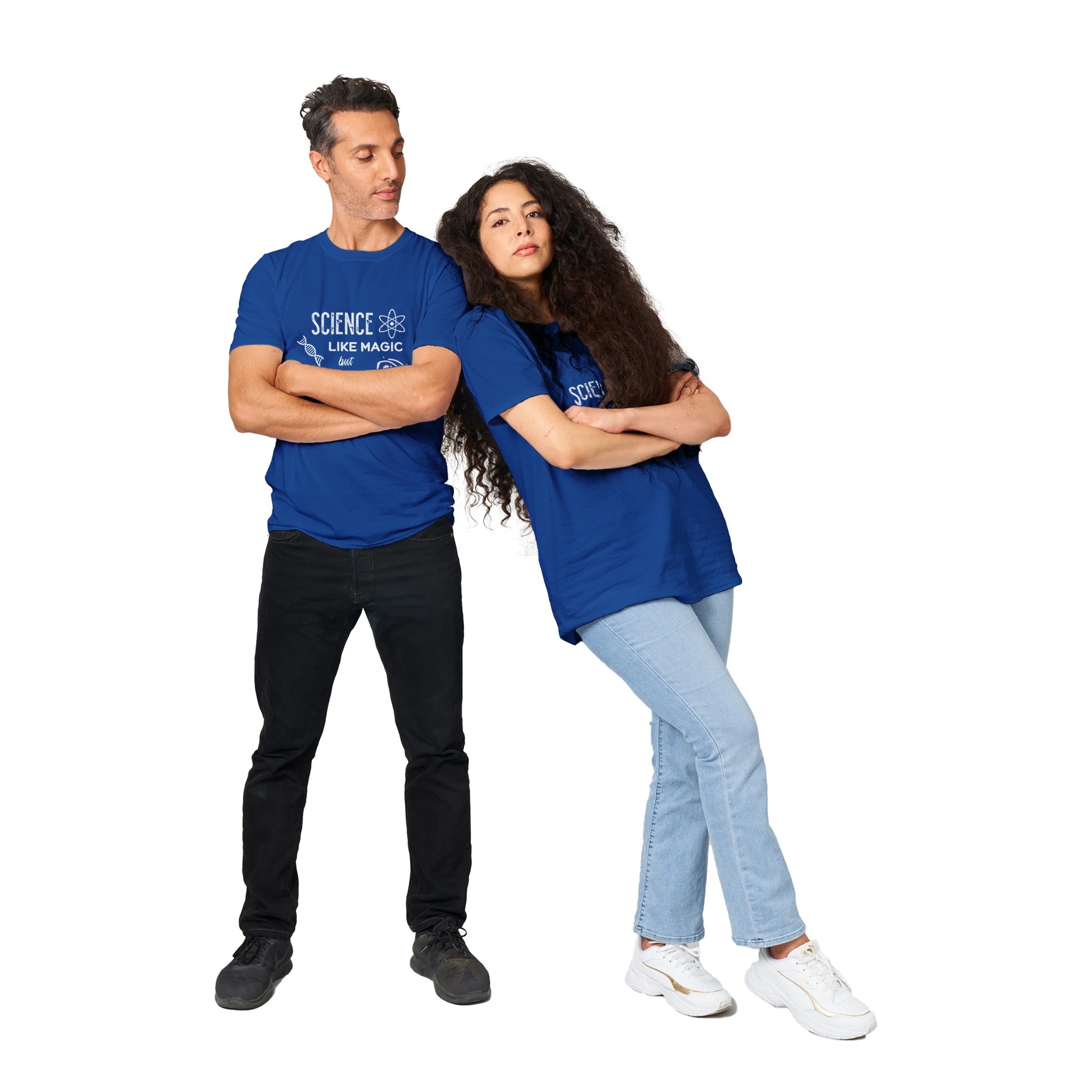 Scienco: Kiel Magio sed Reala Angla Uniseksa T-ĉemizo