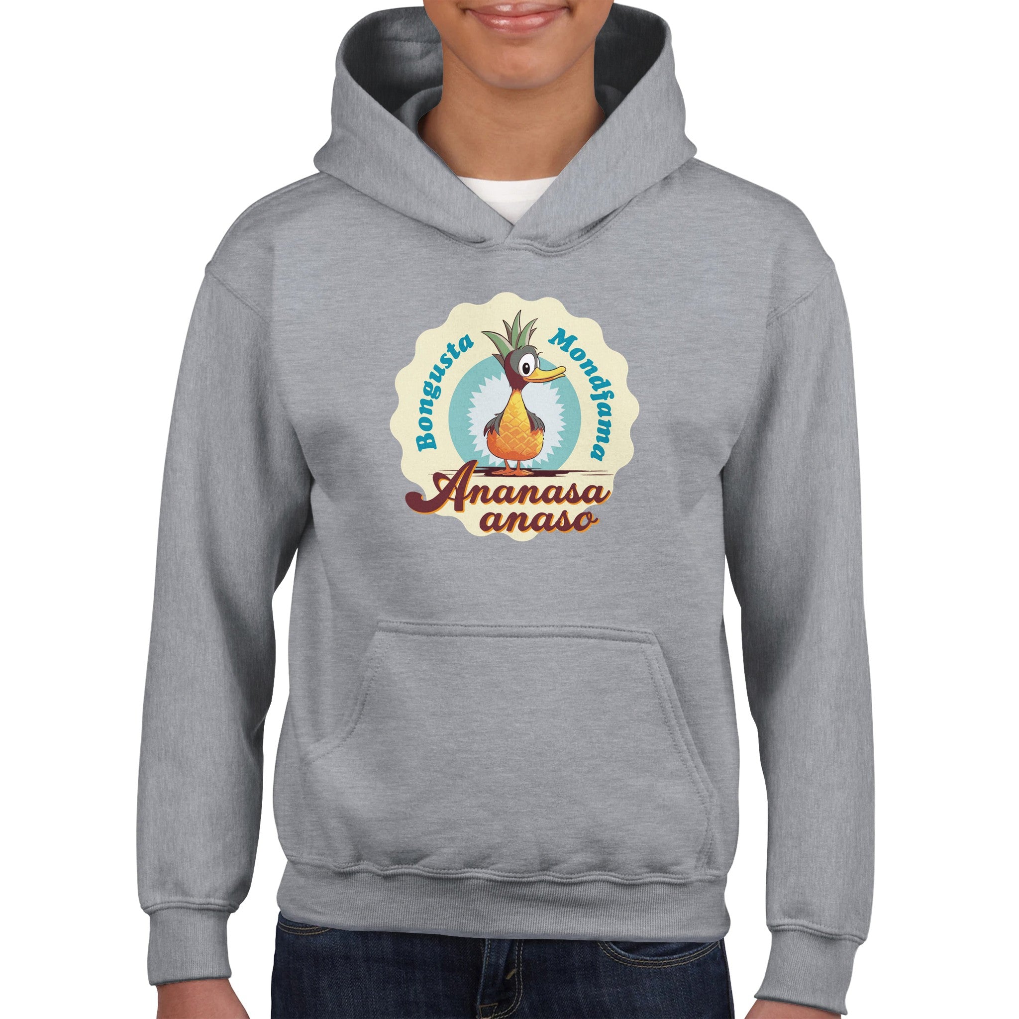 Junulara Kapuĉo de Ananasa Anaso