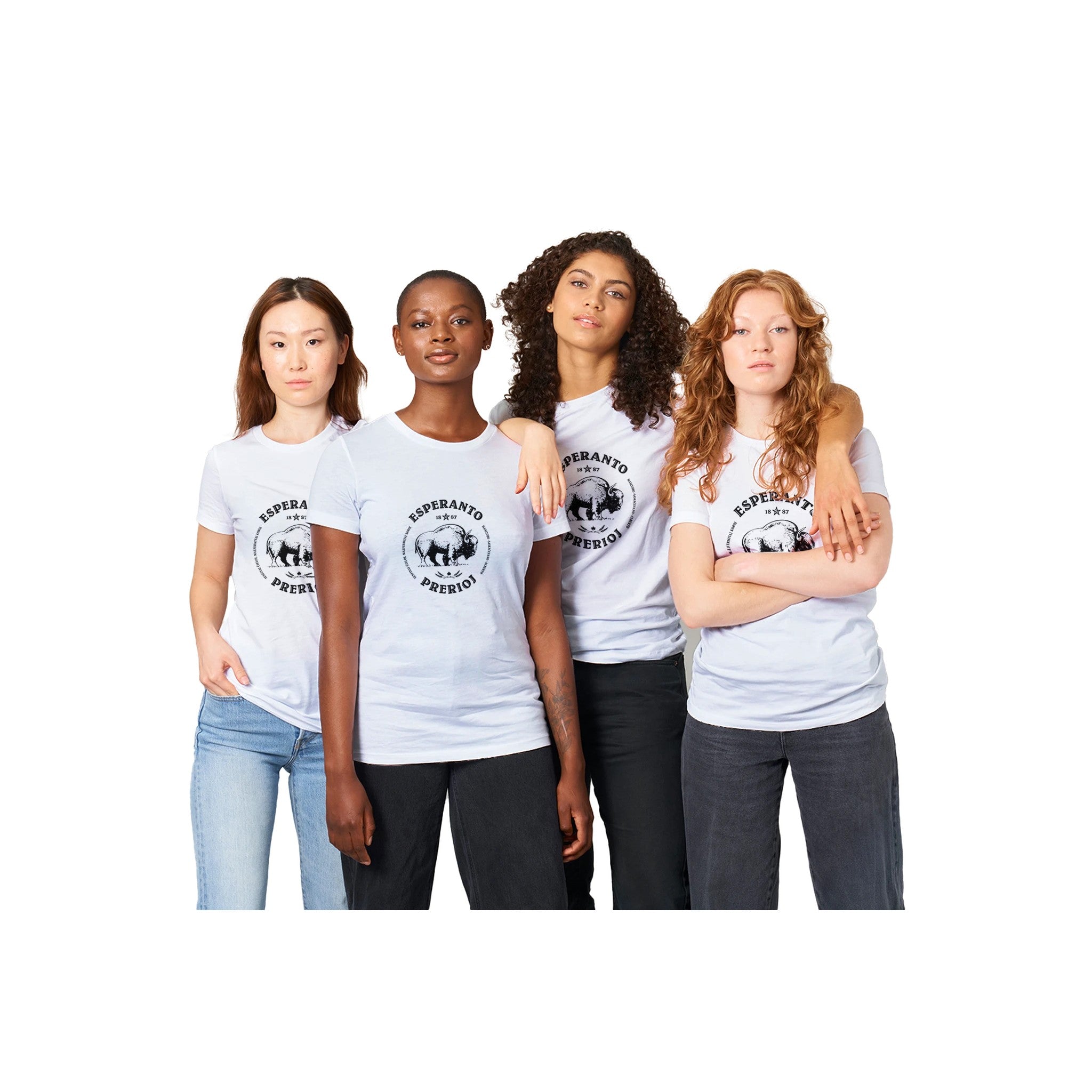 Esperanto Prerioj Virina T-ĉemizo