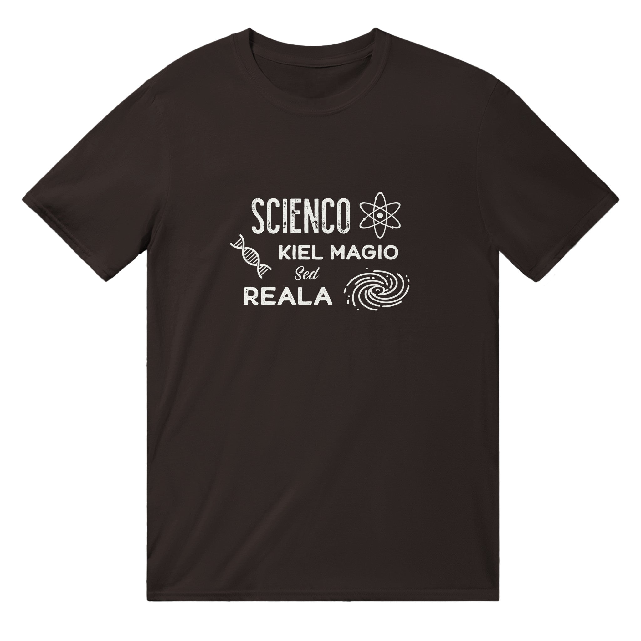 Scienco: Kiel Magio sed Reala Uniseksa T-ĉemizo