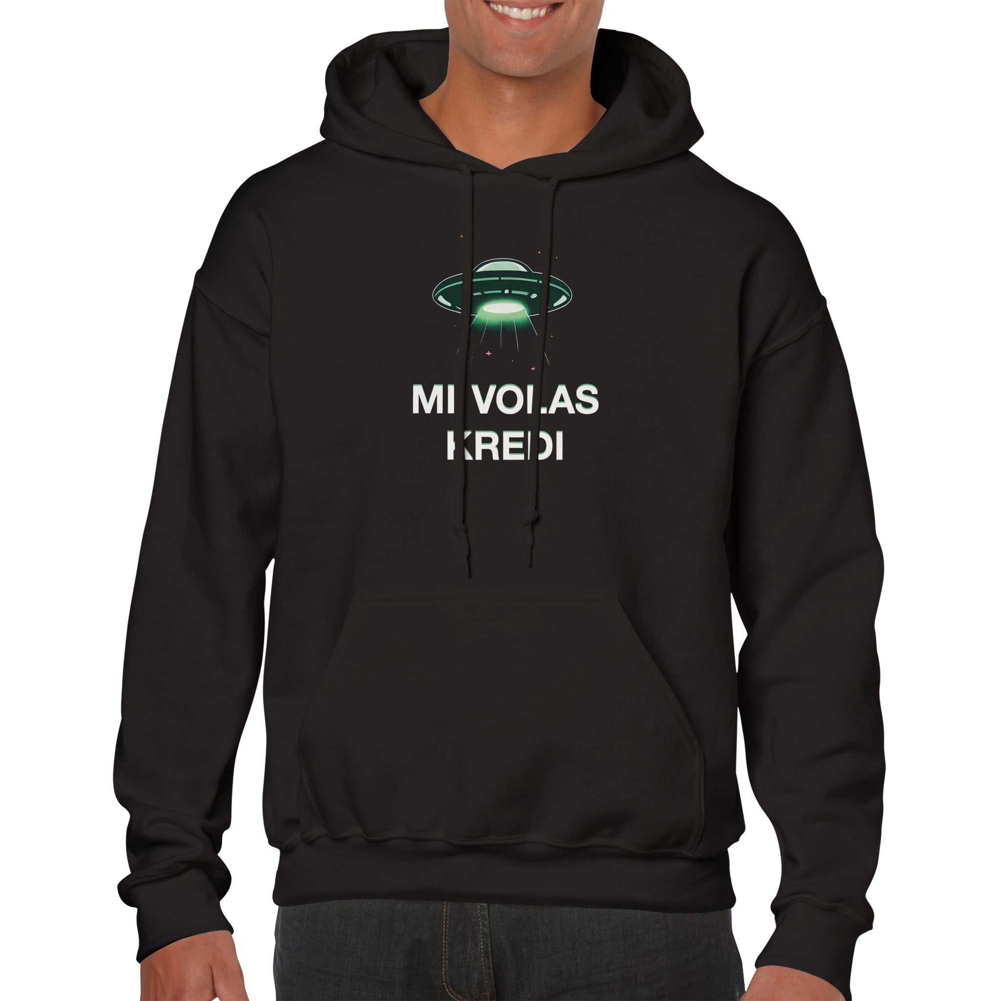 Mi Volas Kredi Unisex Pullover Hoodie