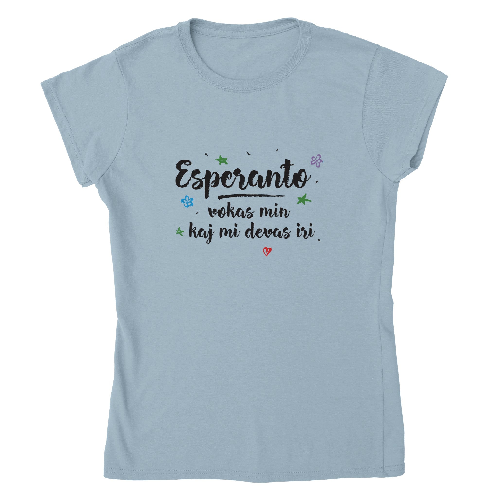 Esperanto Vokas Min Womens T-shirt
