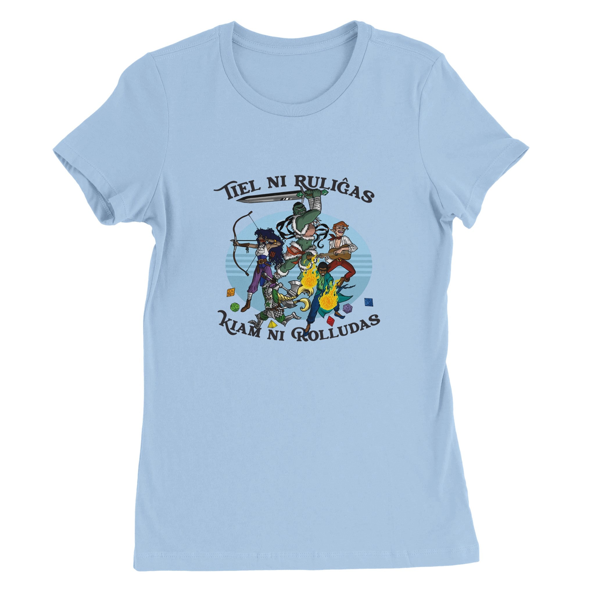Tiel Ni Ruliĝas Womens T-shirt