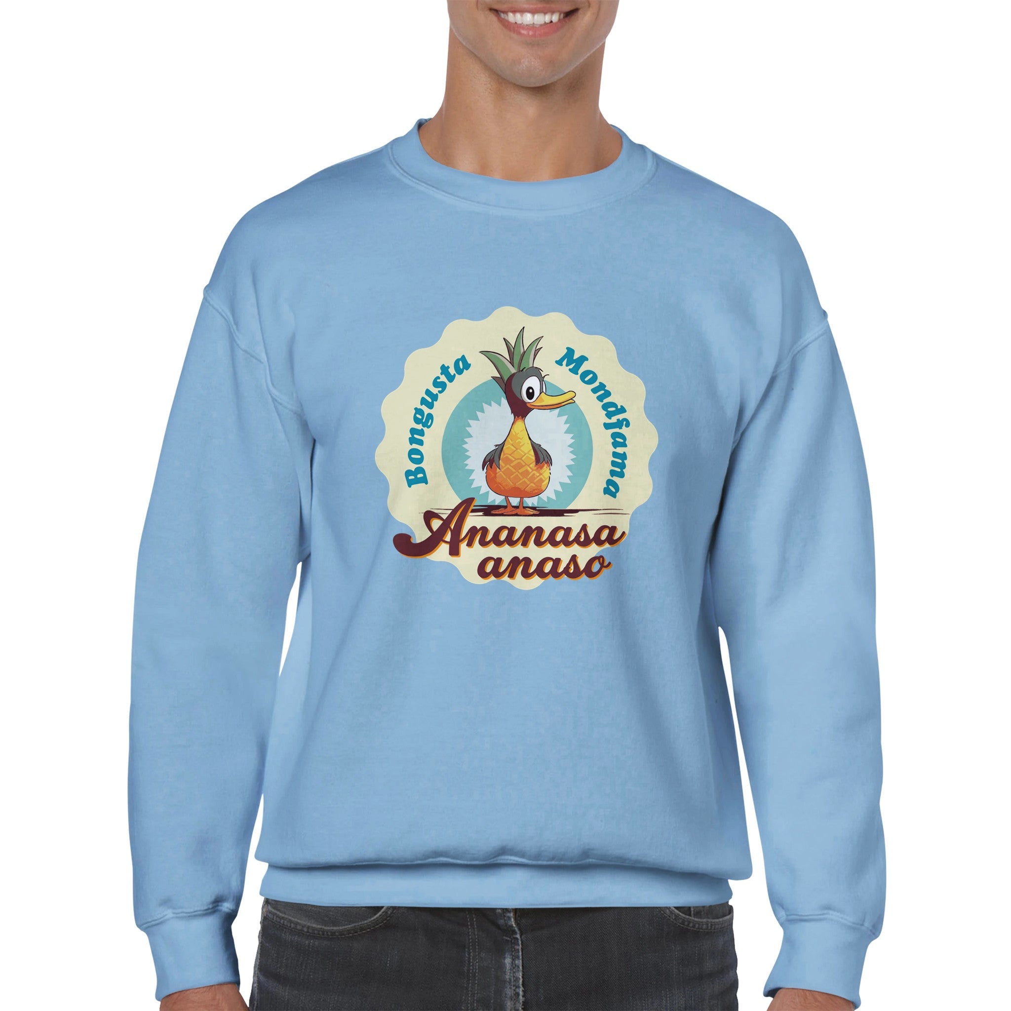 Ananasa Anaso Uniseksa Ŝvitĉemizo