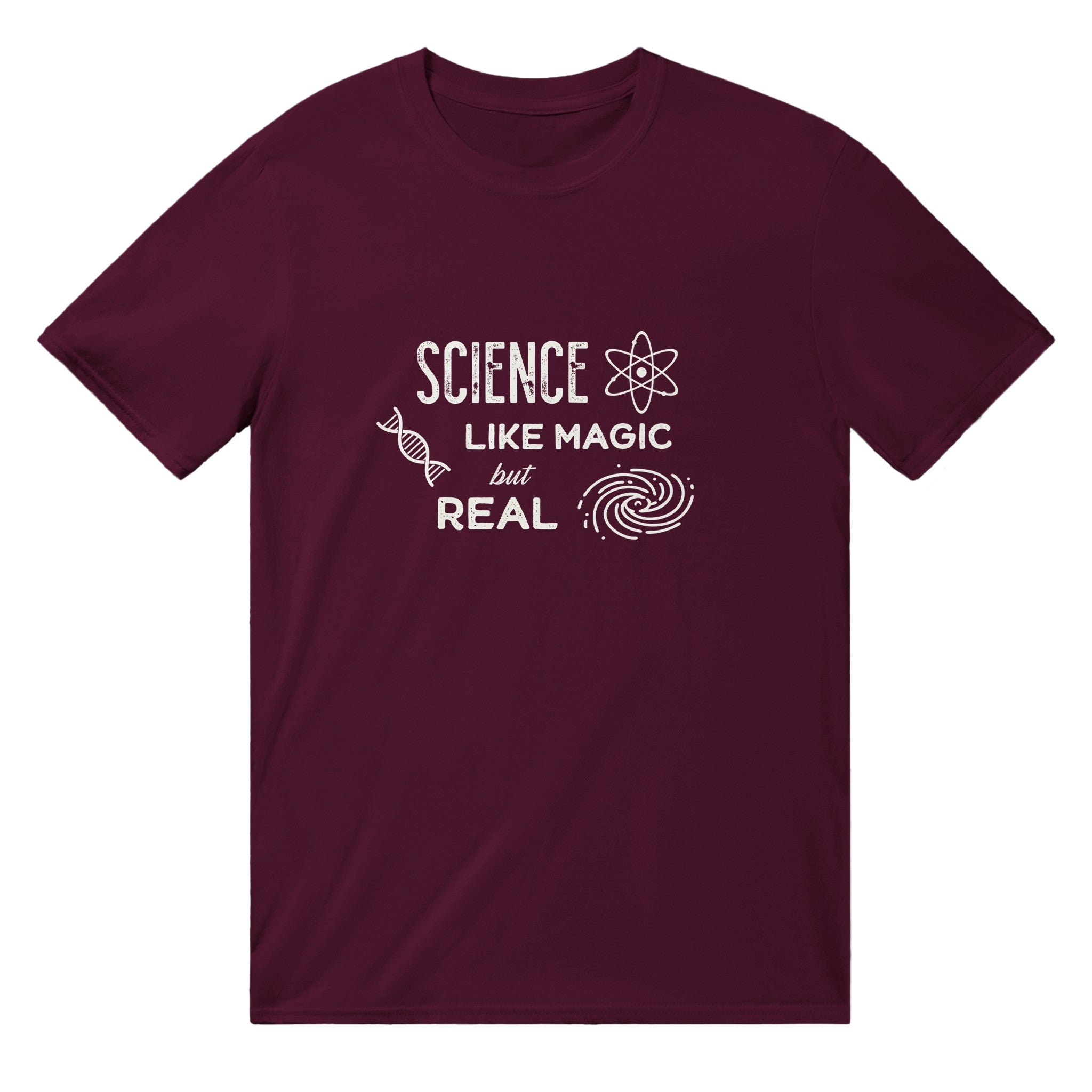 Scienco: Kiel Magio sed Reala Angla Uniseksa T-ĉemizo