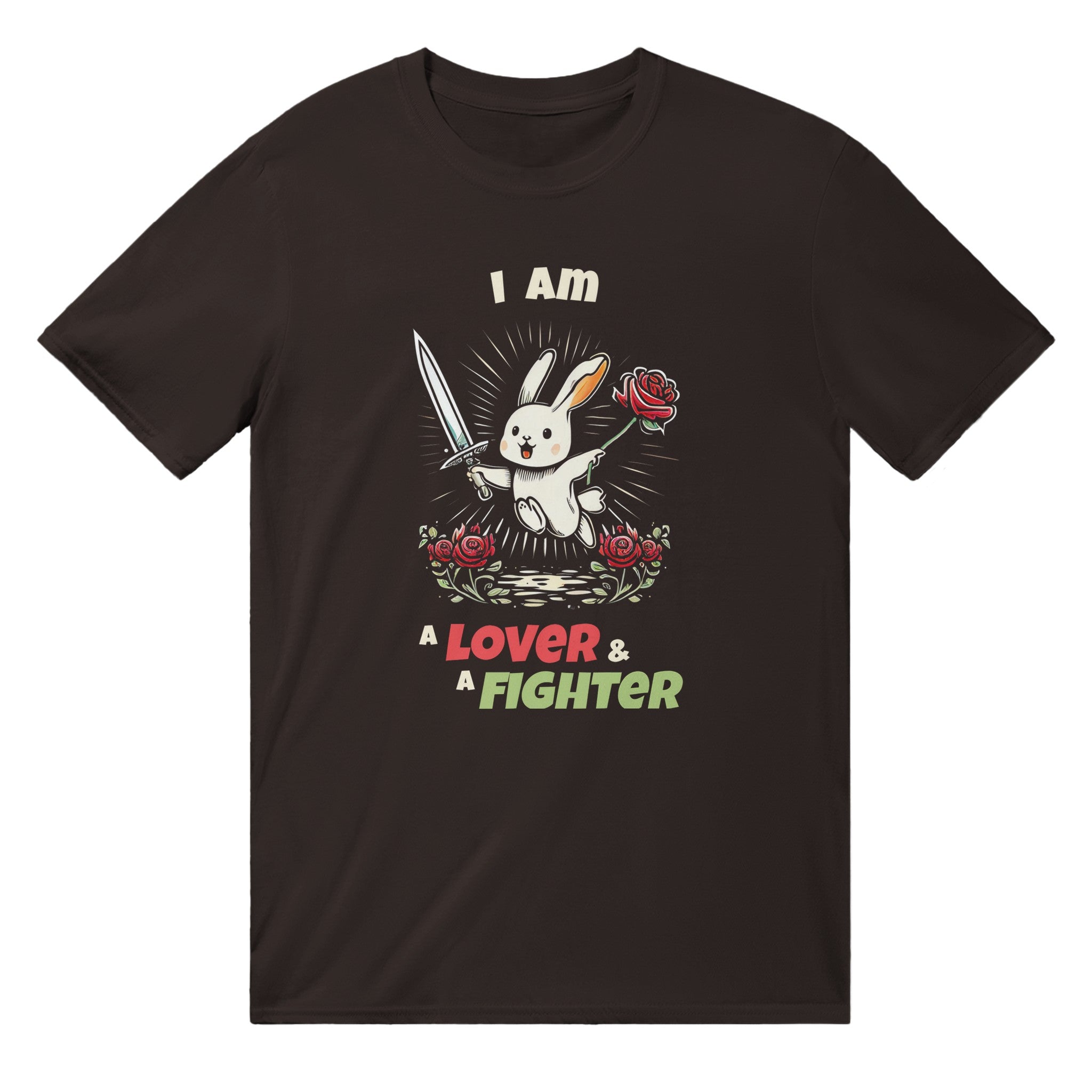 I am a Lover & a Fighter Angla T-ĉemizo