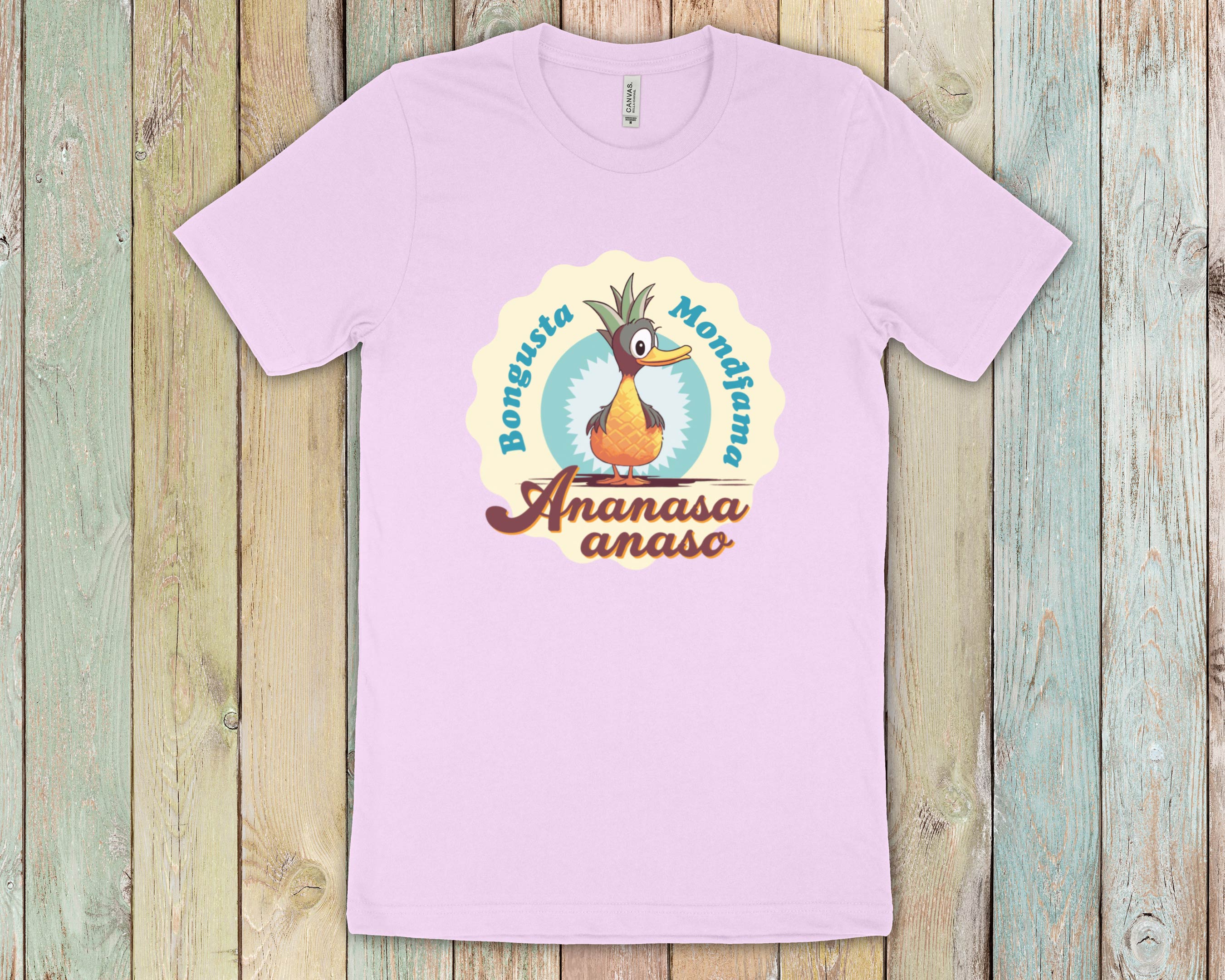 Ananasa Anaso Junulara T-ĉemizo