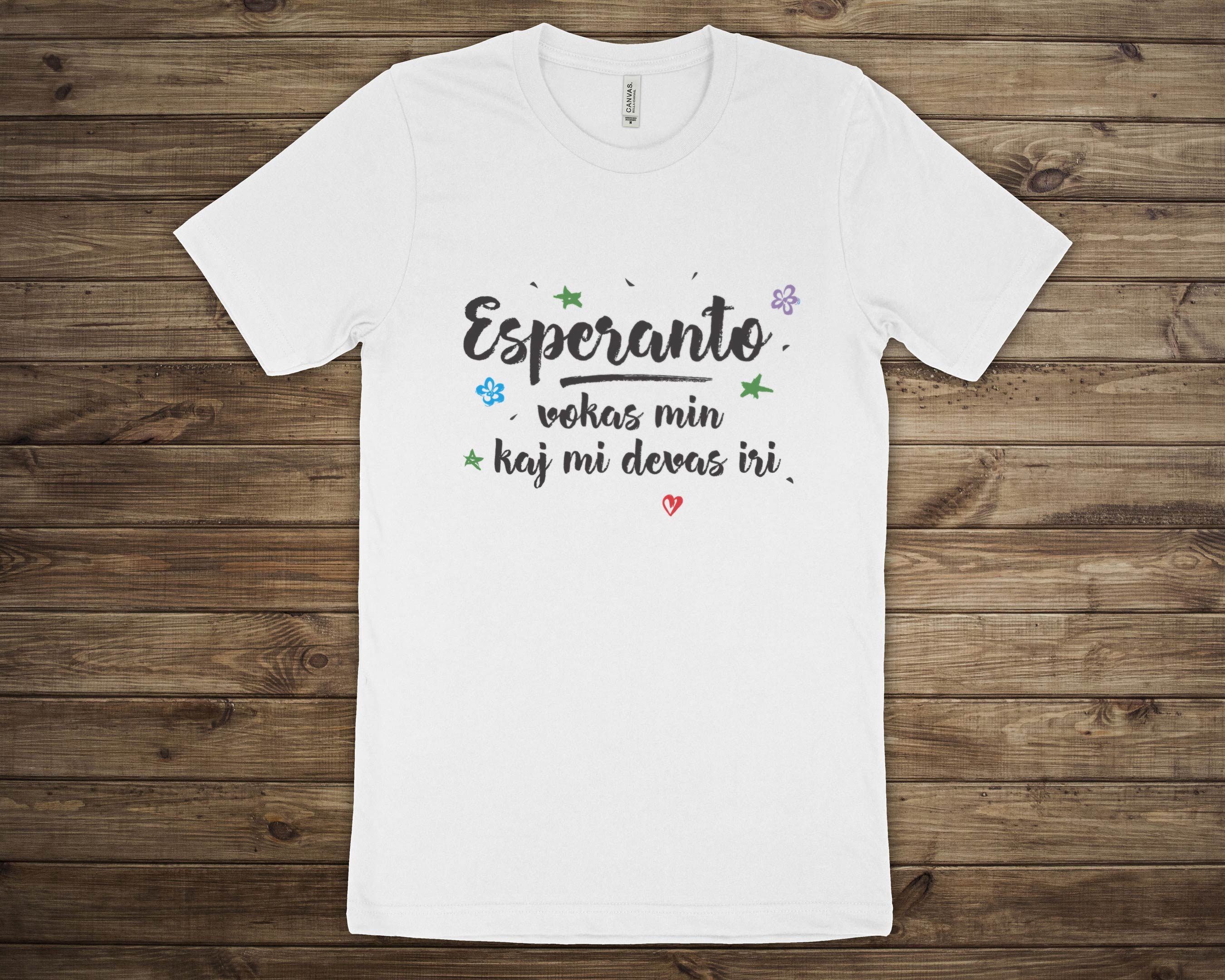 Esperanto Vokas Min Unisex T-shirt
