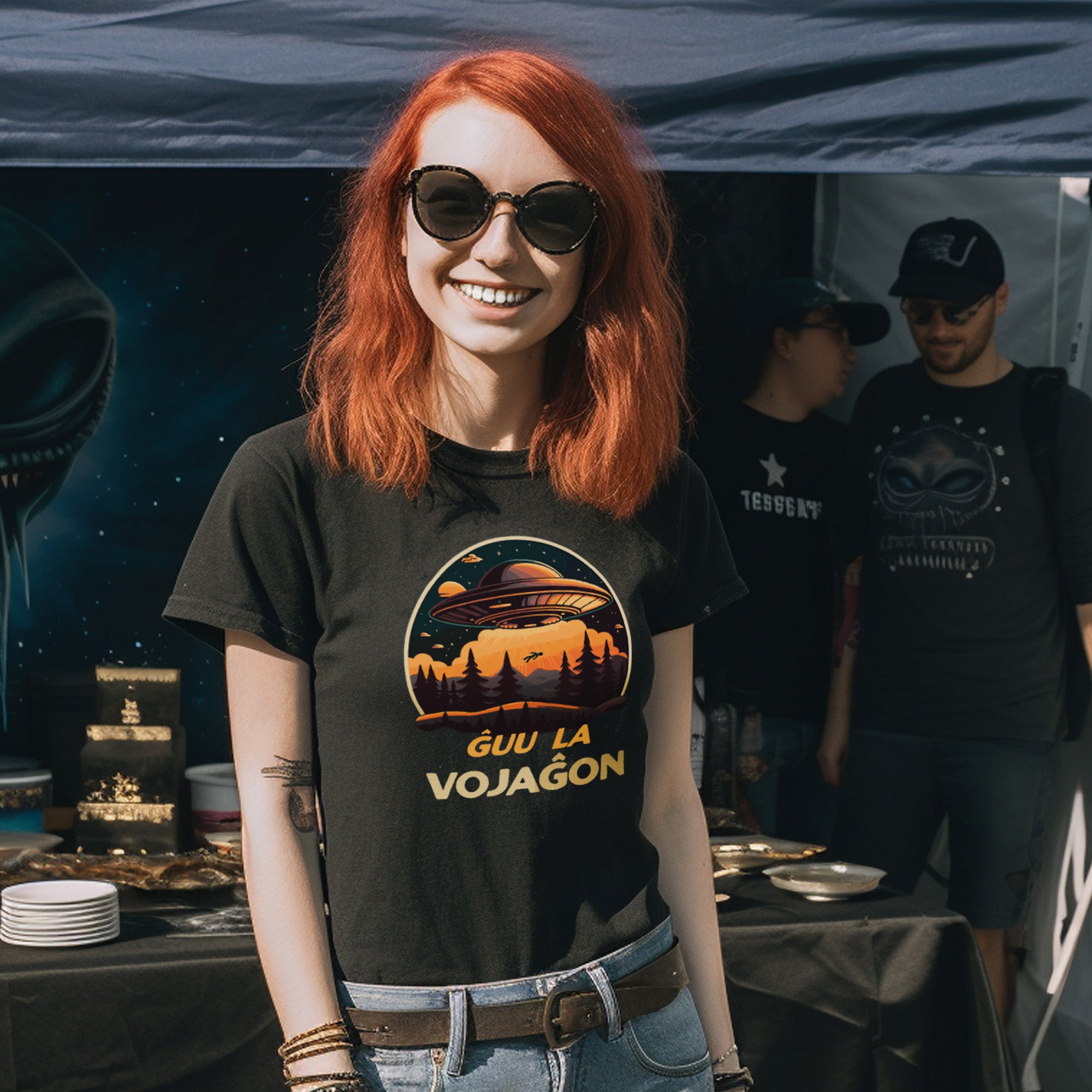 Ĝuu la Vojaĝon Unisex T-shirt