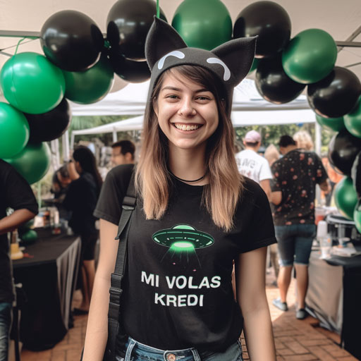 Mi Volas Kredi Womens T-shirt