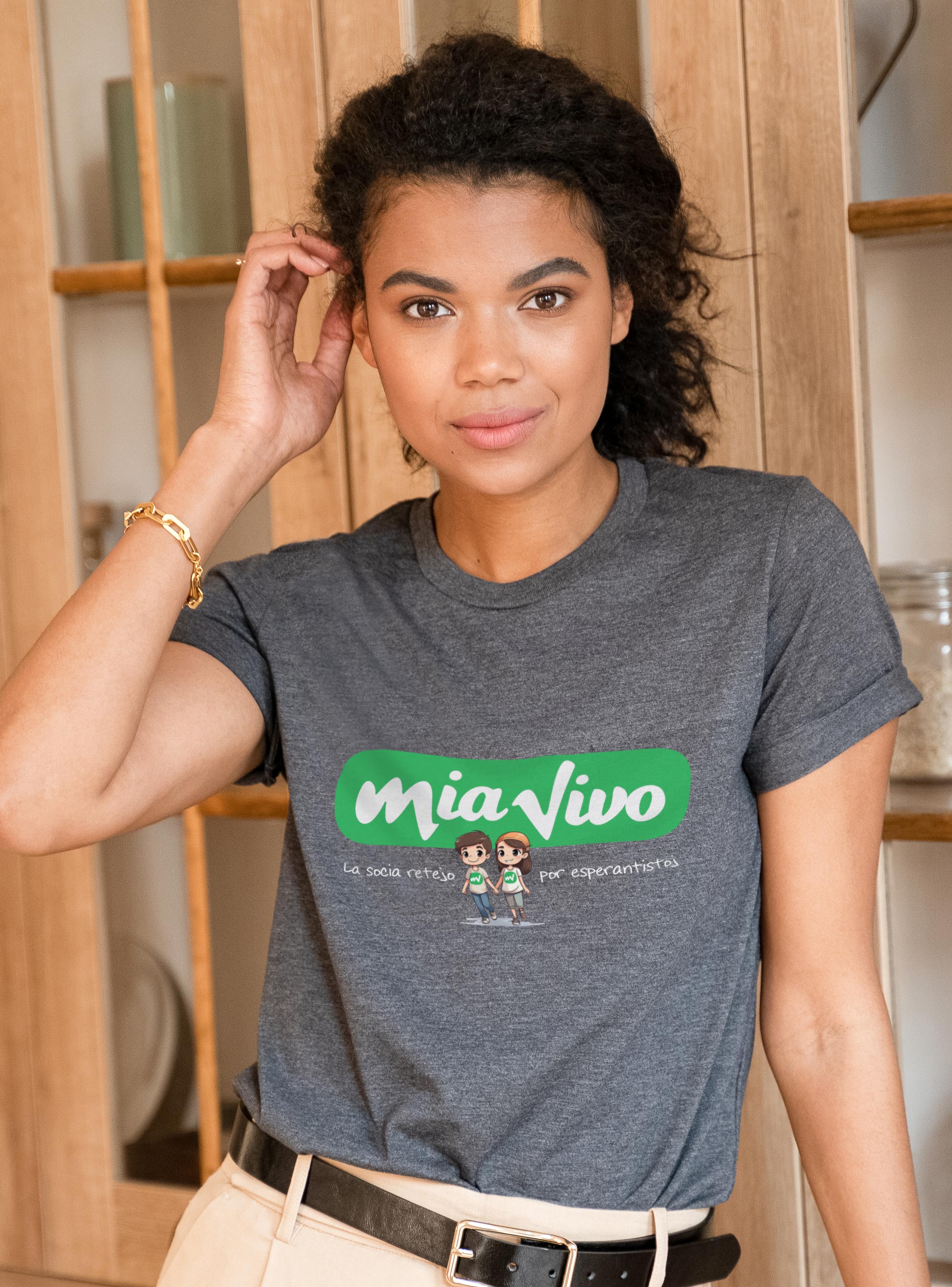 Virina T-ĉemizo Mia Vivo