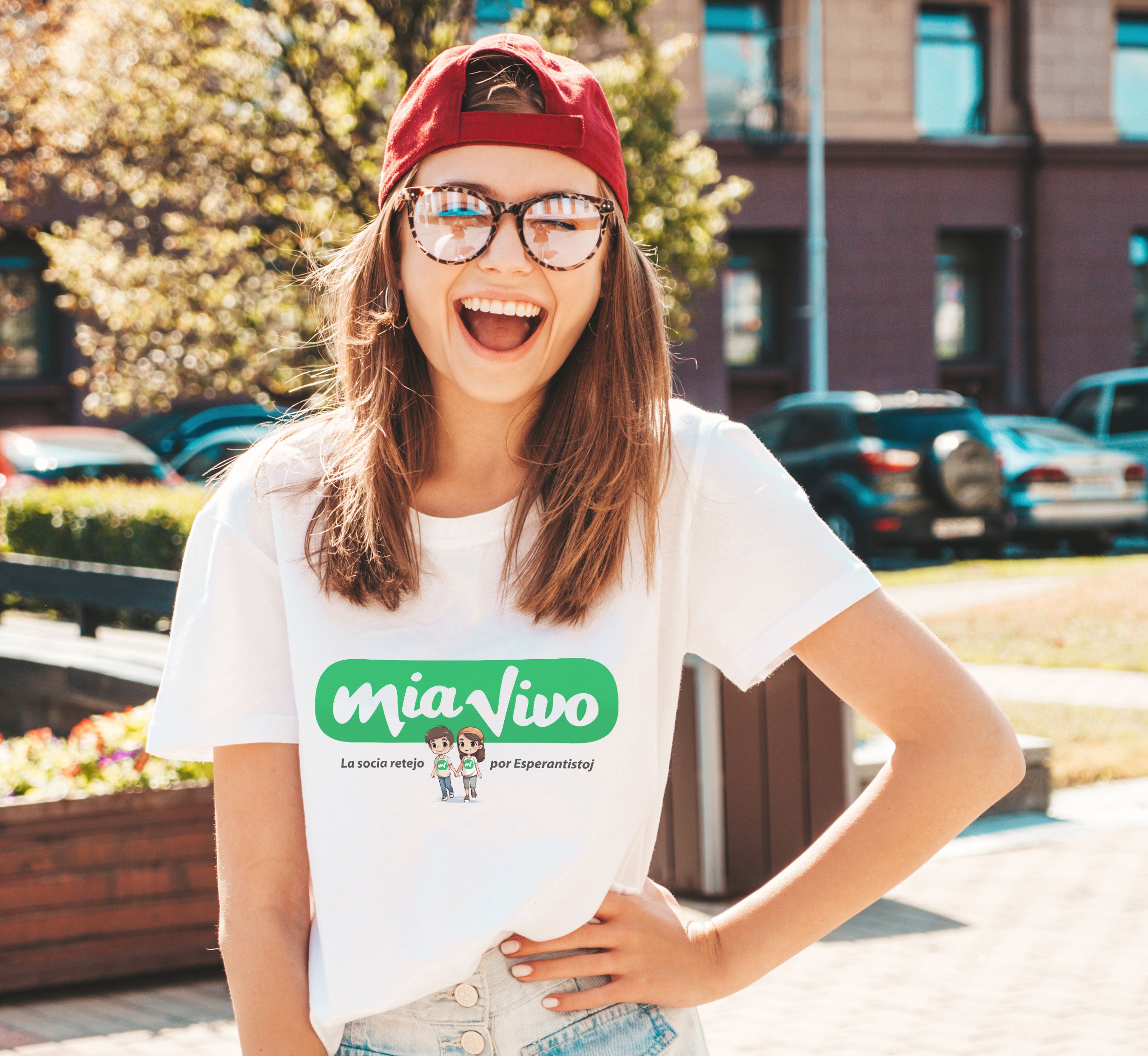 Mia Vivo Uniseksa T-ĉemizo