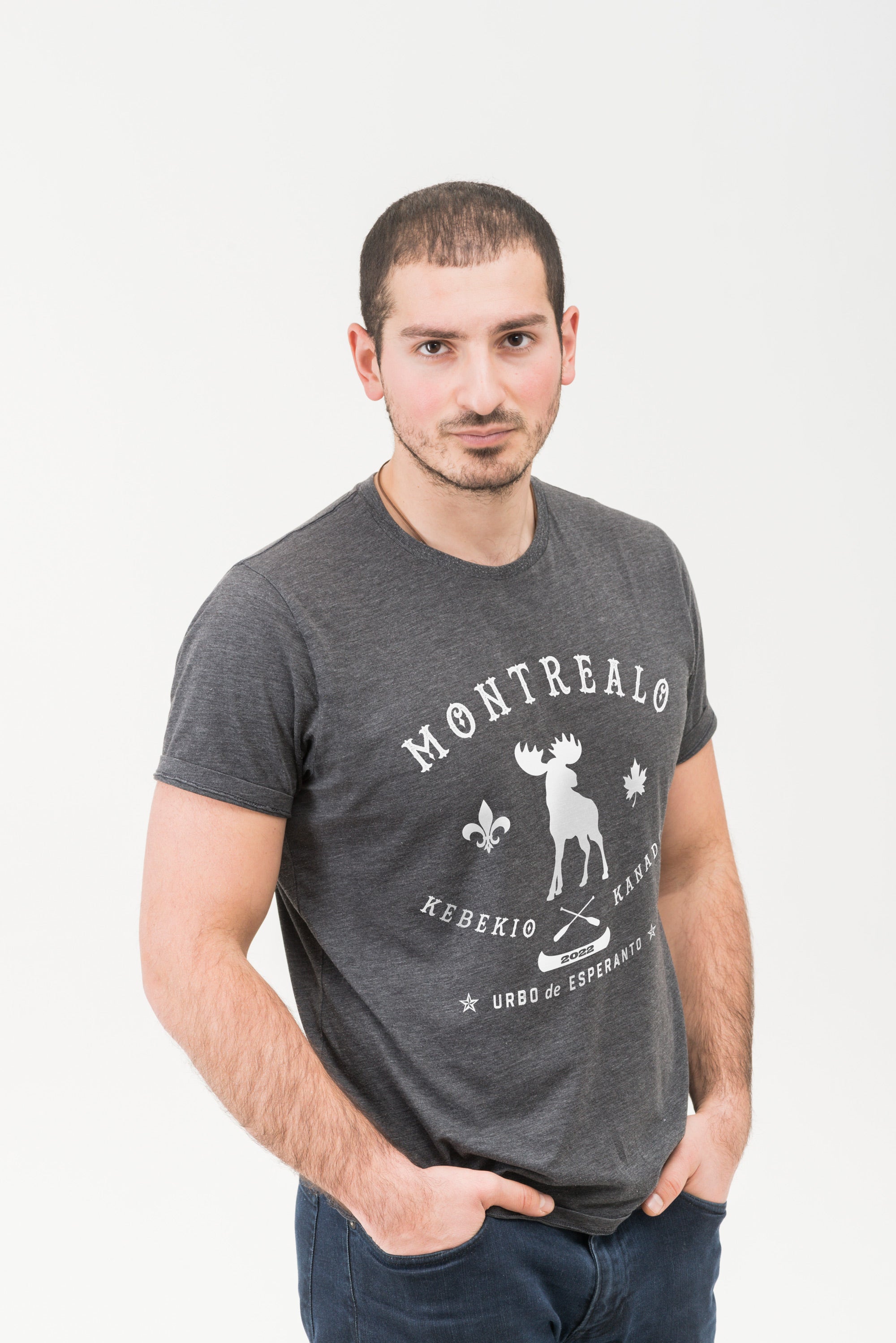 Montrealo Kebekio Kanado Uniseksa T-ĉemizo