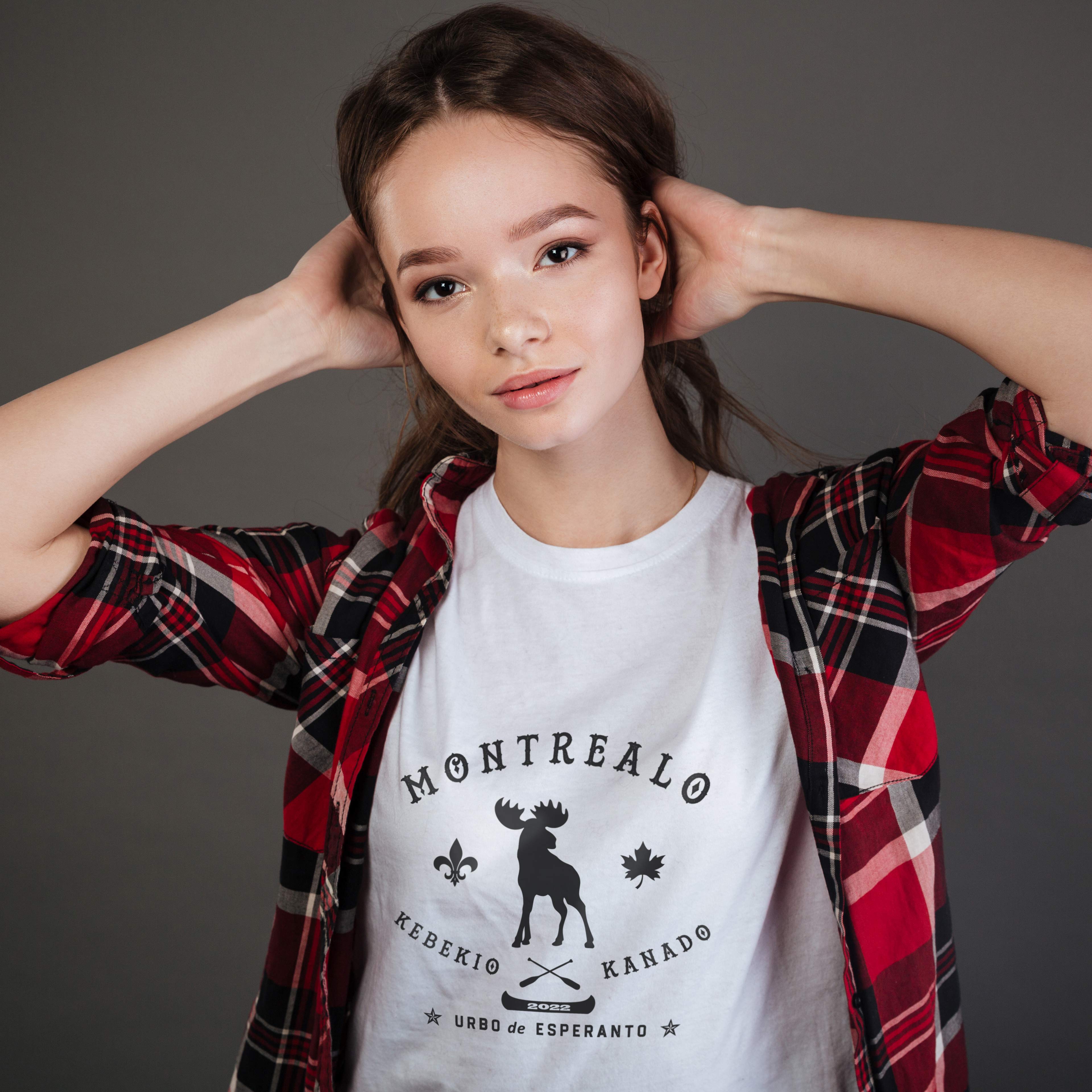 Montrealo Kebekio Kanado Uniseksa T-ĉemizo