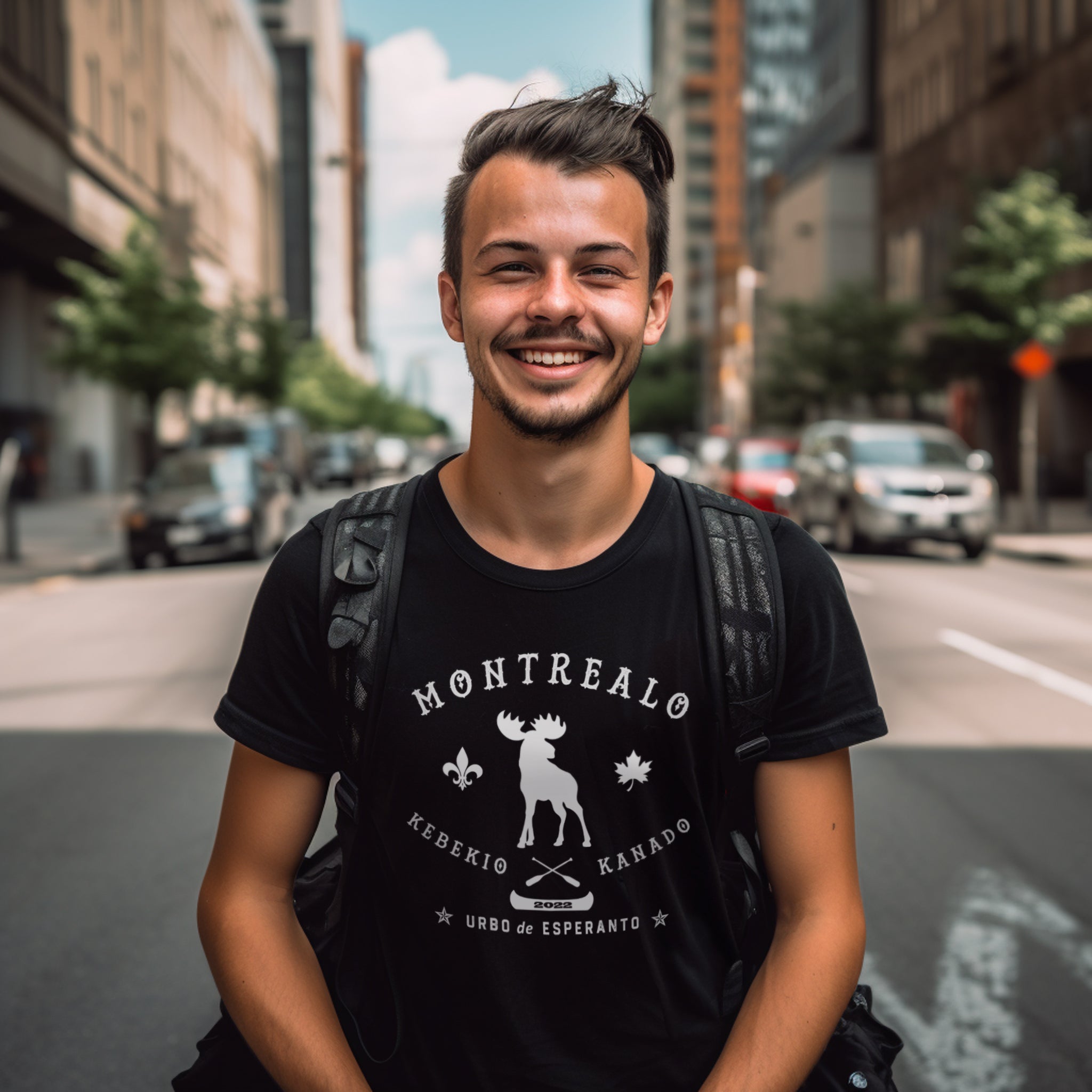 Montrealo Kebekio Kanado Uniseksa T-ĉemizo