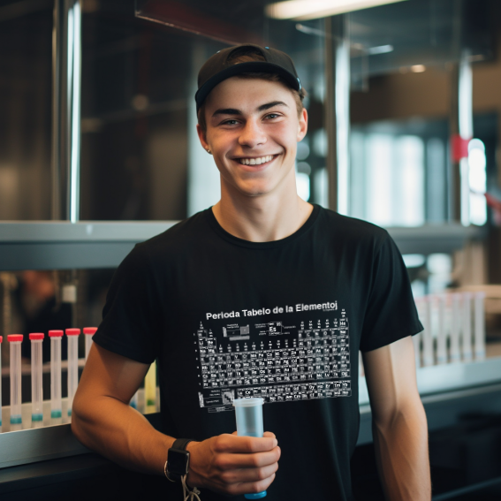 Perioda Tabelo de la Elementoj Uniseksa T-ĉemizo