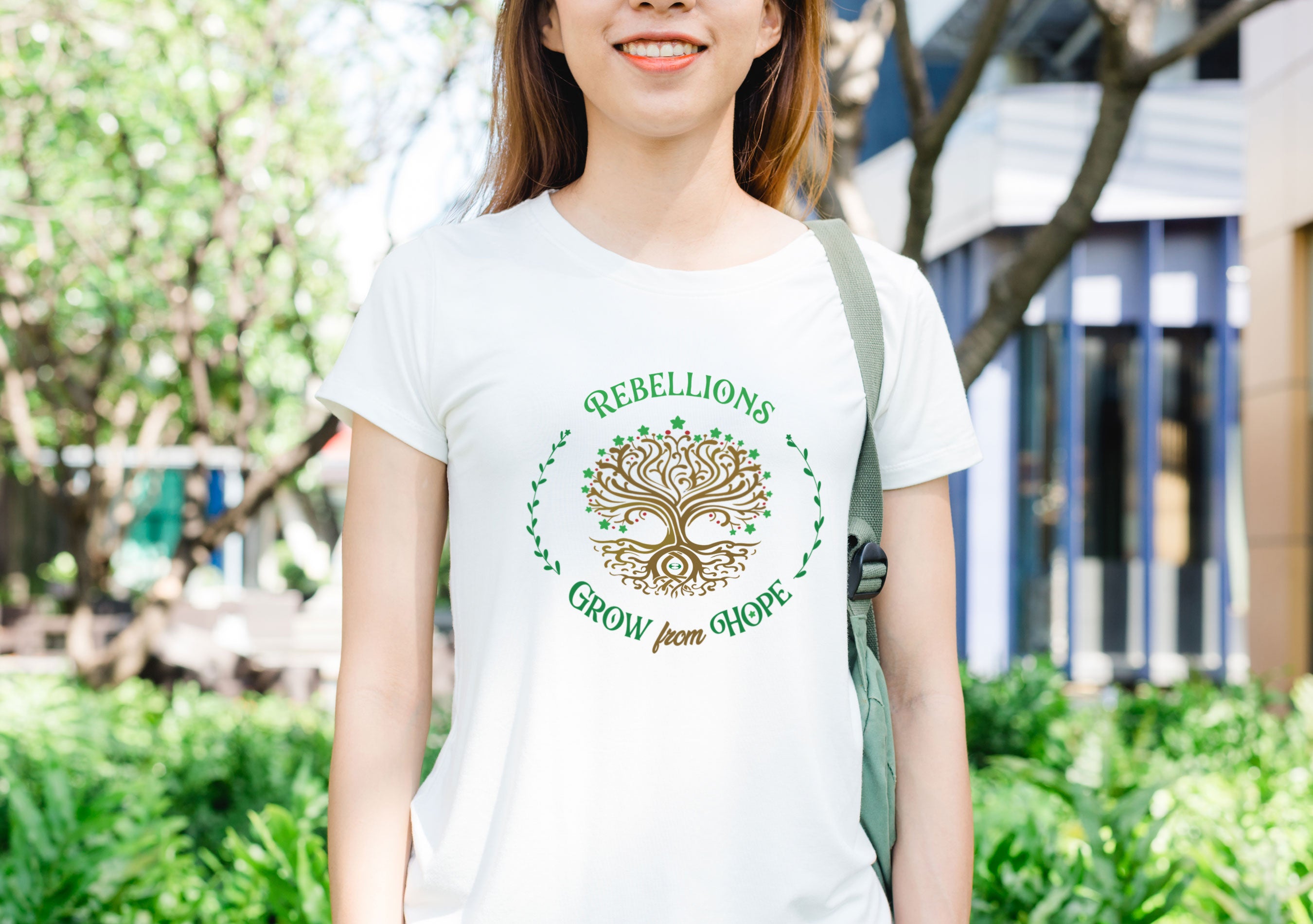 Ribeloj Kreskas el Espero Unisex Esperanto T-shirt