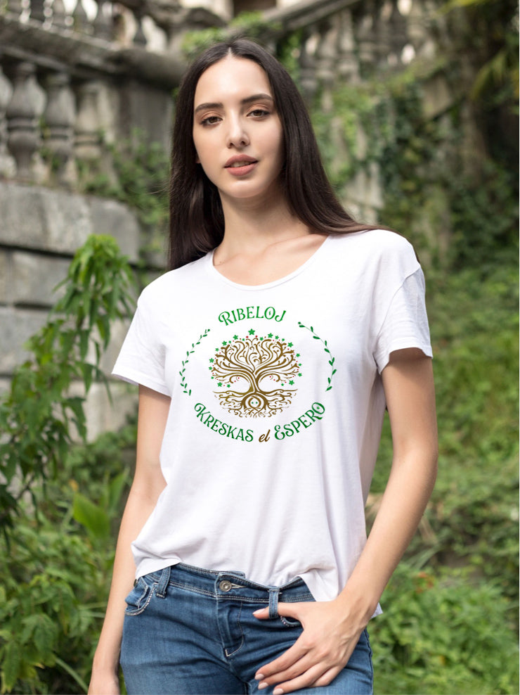 Ribeloj Kreskas el Espero Uniseksa T-ĉemizo
