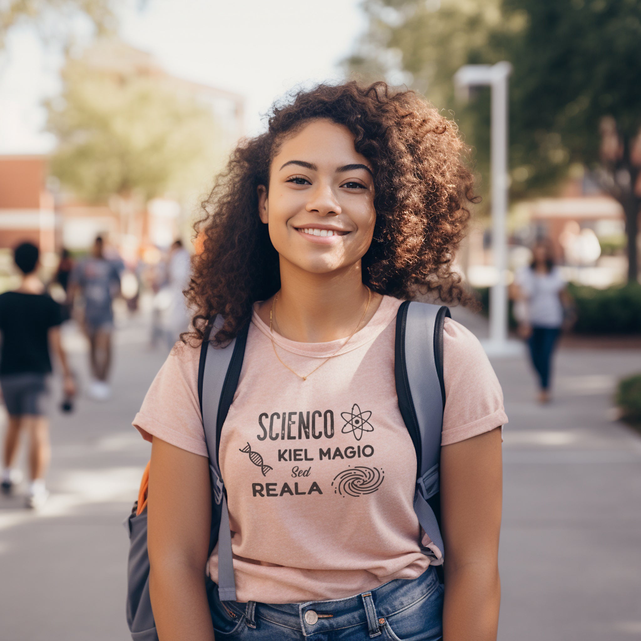 Scienco: Kiel Magio sed Reala Uniseksa T-ĉemizo