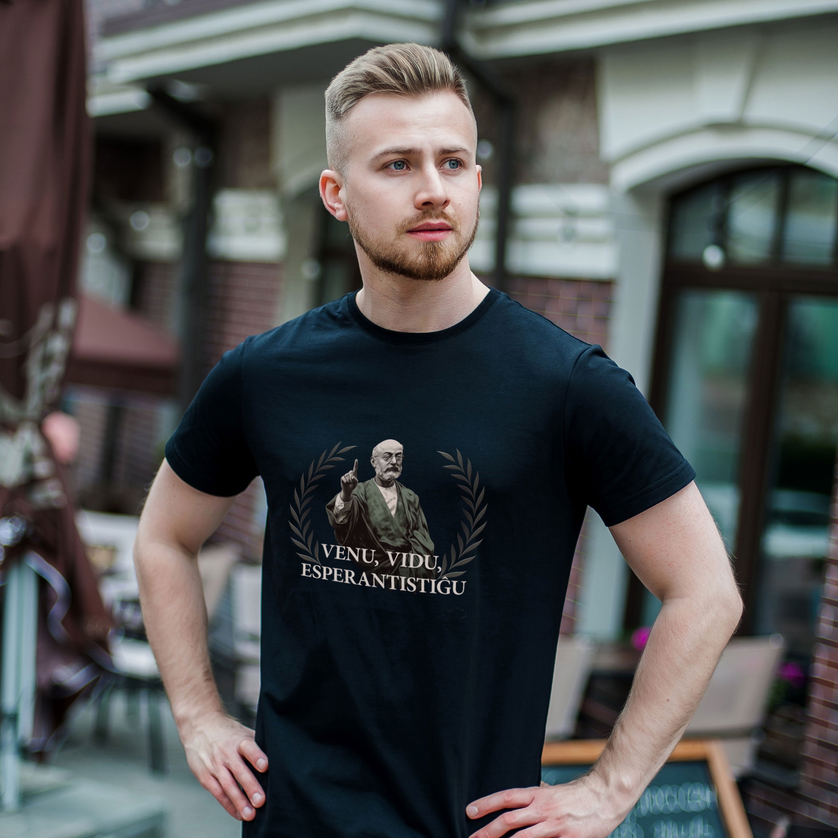 Venu Vidu Esperantistiĝu Unisex T-shirt