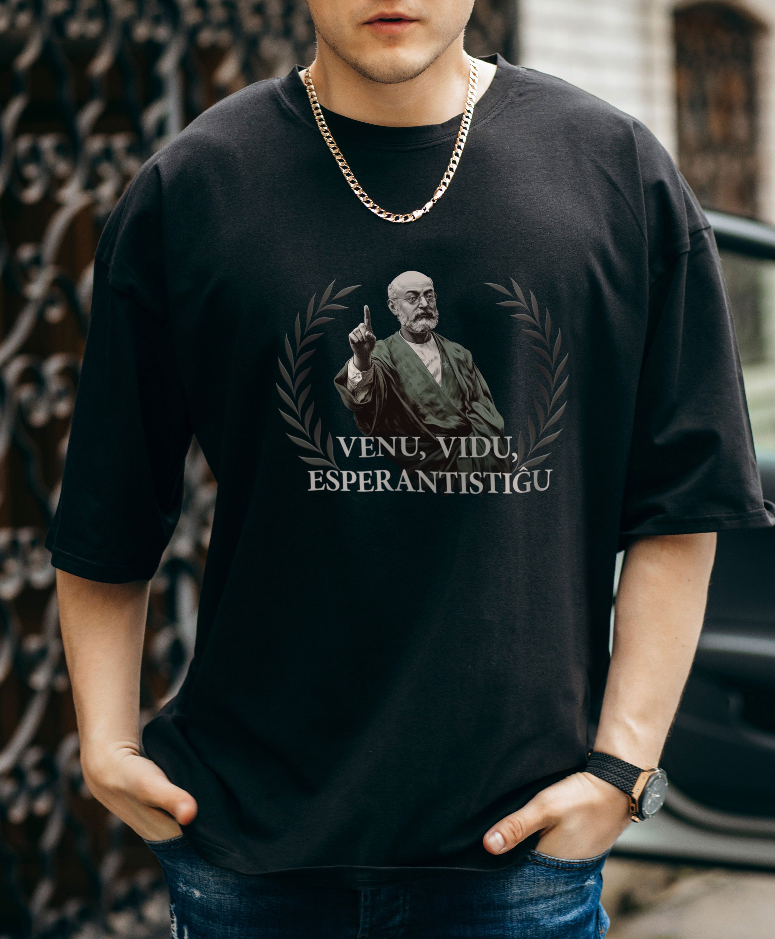 Venu Vidu Esperantistiĝu Unisex T-shirt