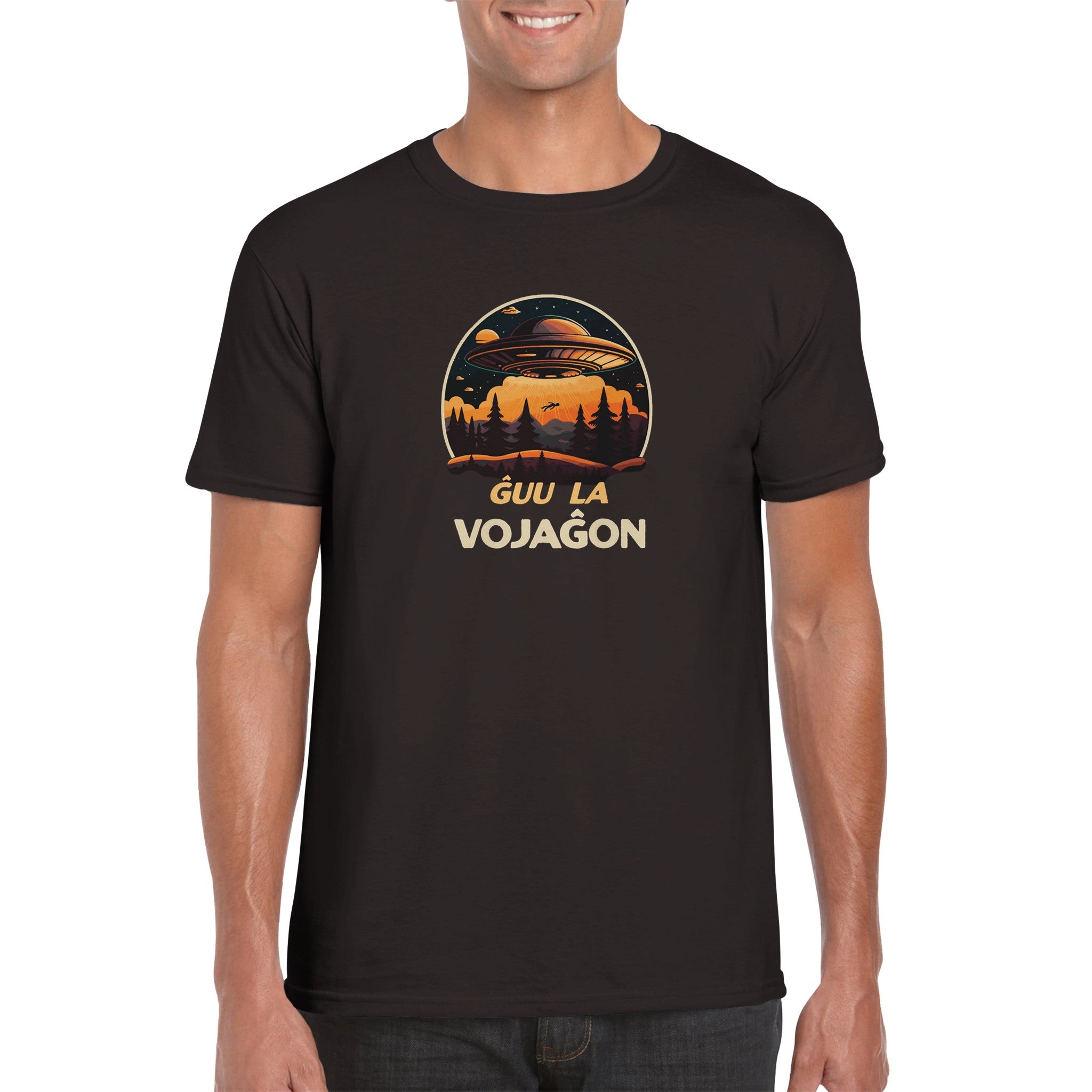 Ĝuu la Vojaĝon Unisex T-shirt