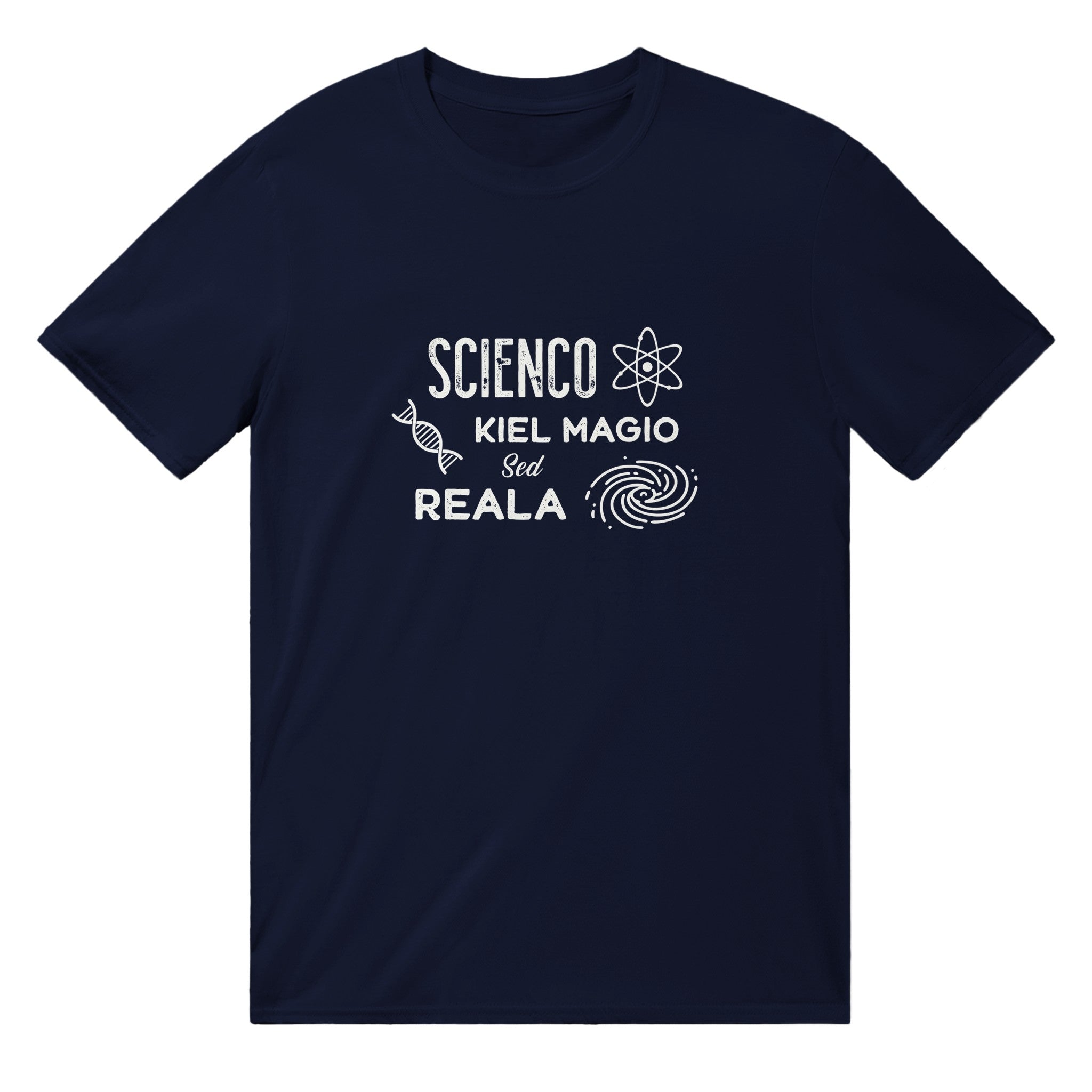 Scienco: Kiel Magio sed Reala Uniseksa T-ĉemizo