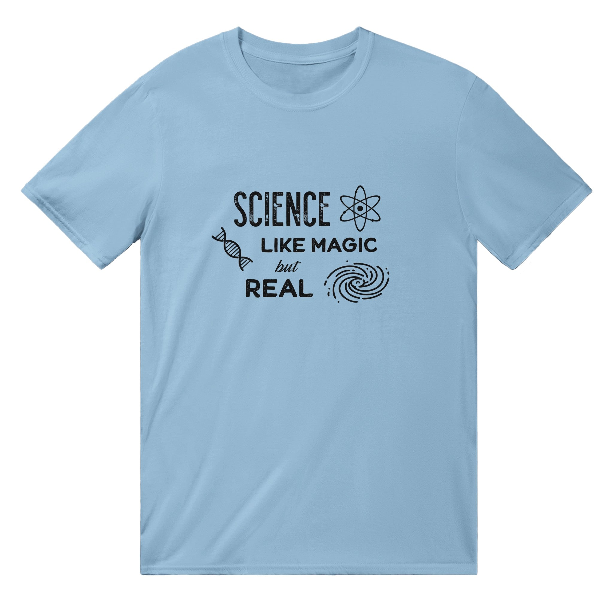 Scienco: Kiel Magio sed Reala Angla Uniseksa T-ĉemizo