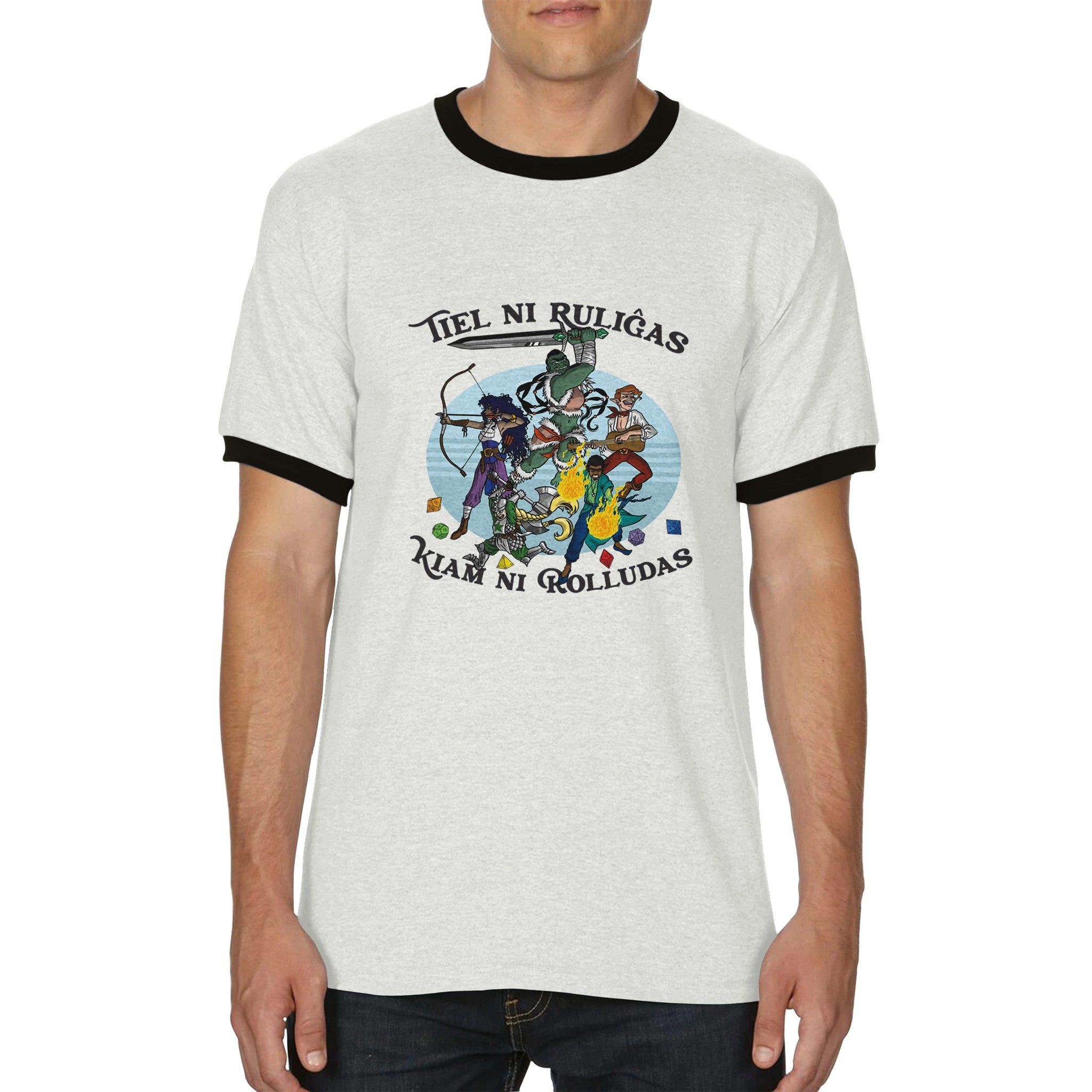 Tiel Ni Ruliĝas Unisex Ringer T-shirt