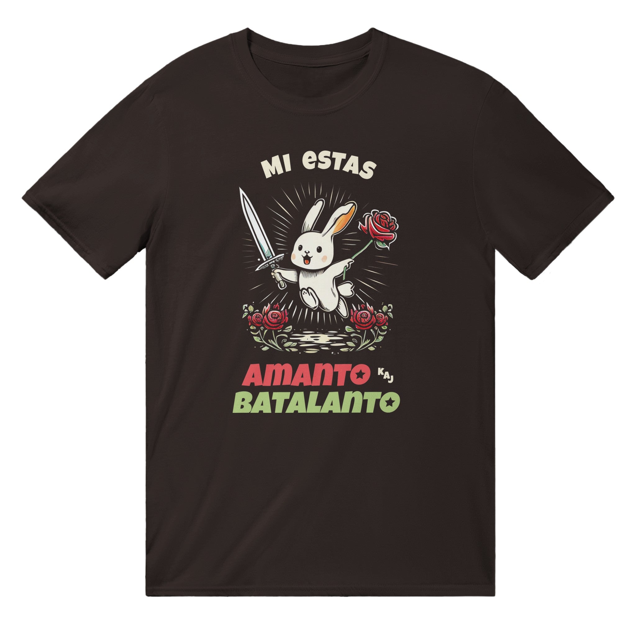 Amanto kaj Batalanto Esperanto T-shirt