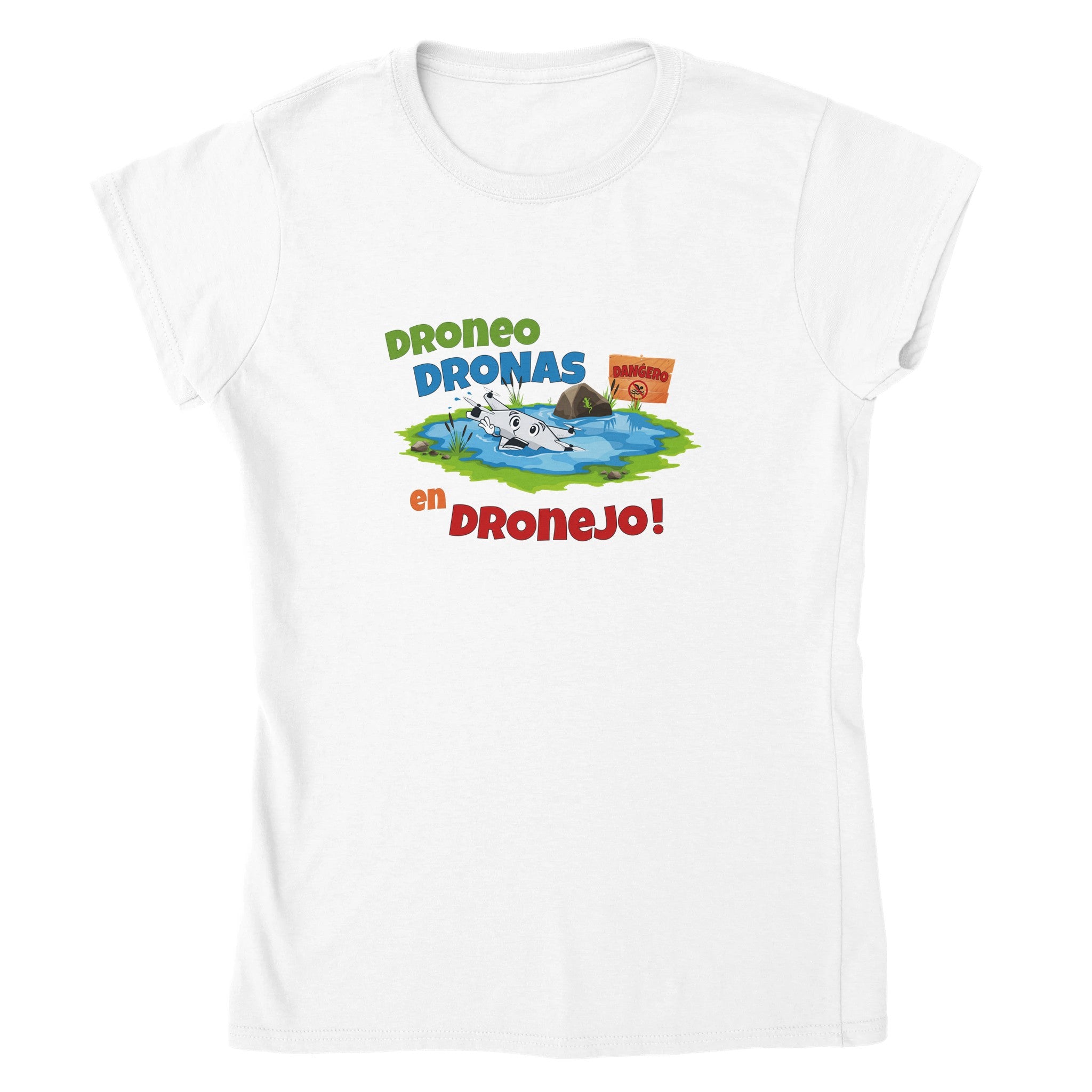 Droneo Dronas en Droneo Virina T-ĉemizo