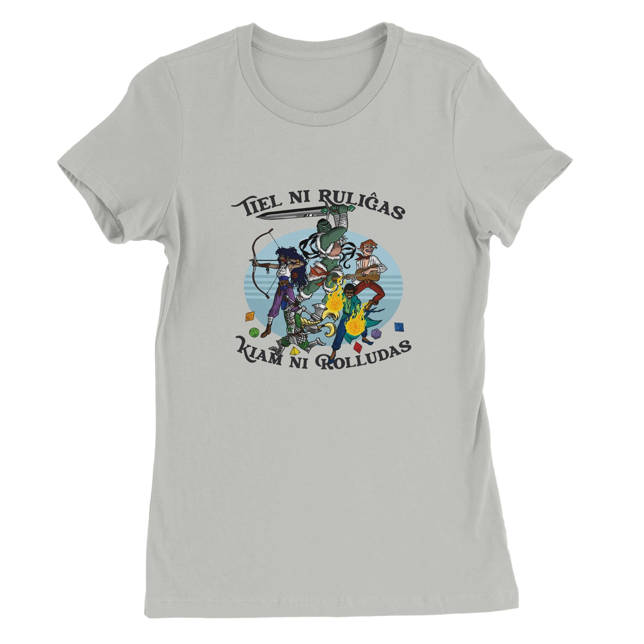 Tiel Ni Ruliĝas Womens T-shirt