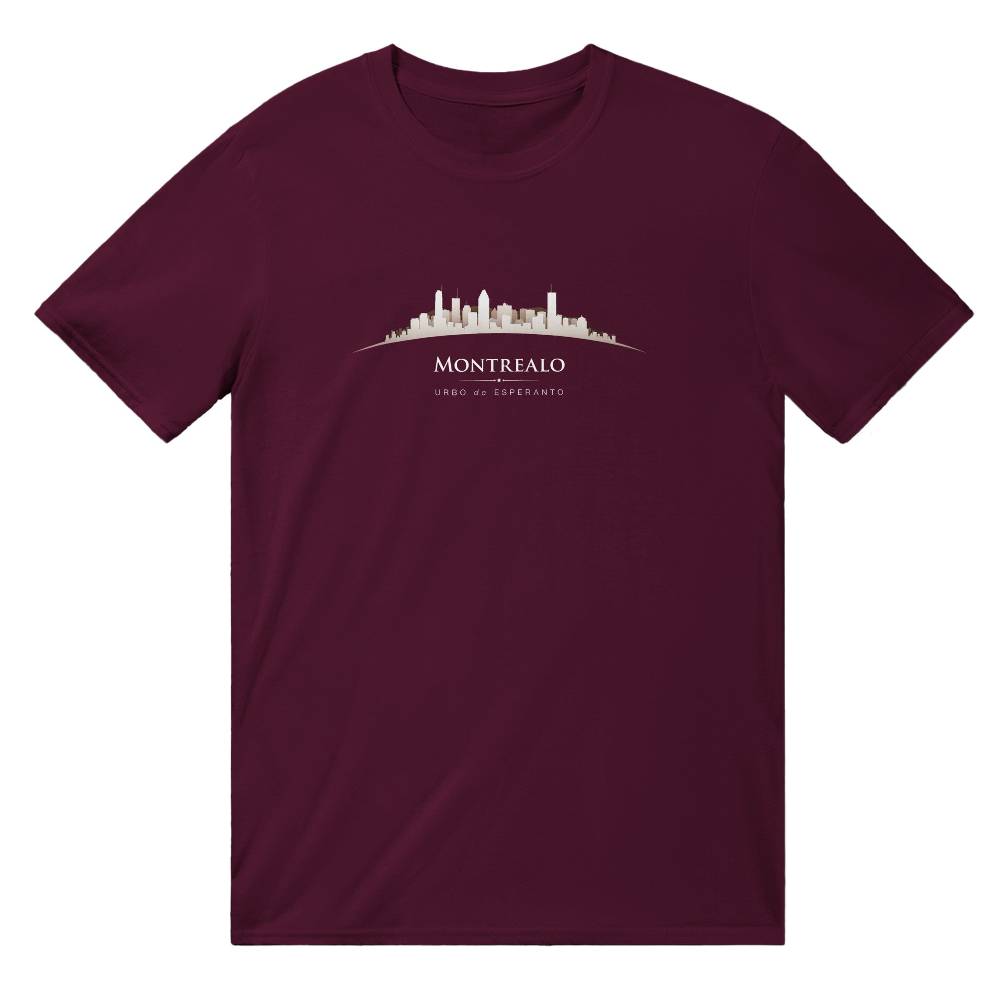 Montrealo Urba Silueto Uniseksa T-ĉemizo