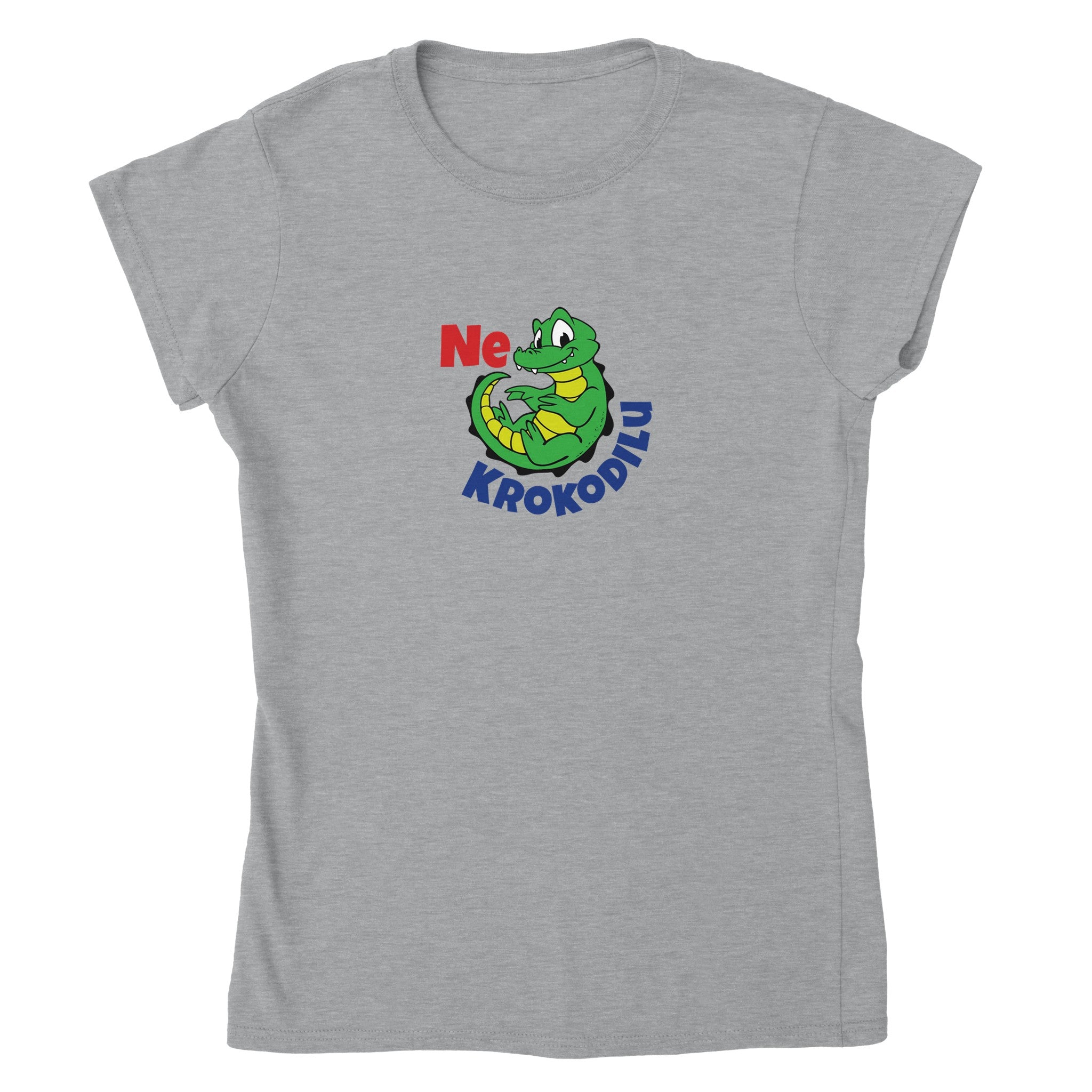 Ne Krokodilu Virina T-ĉemizo