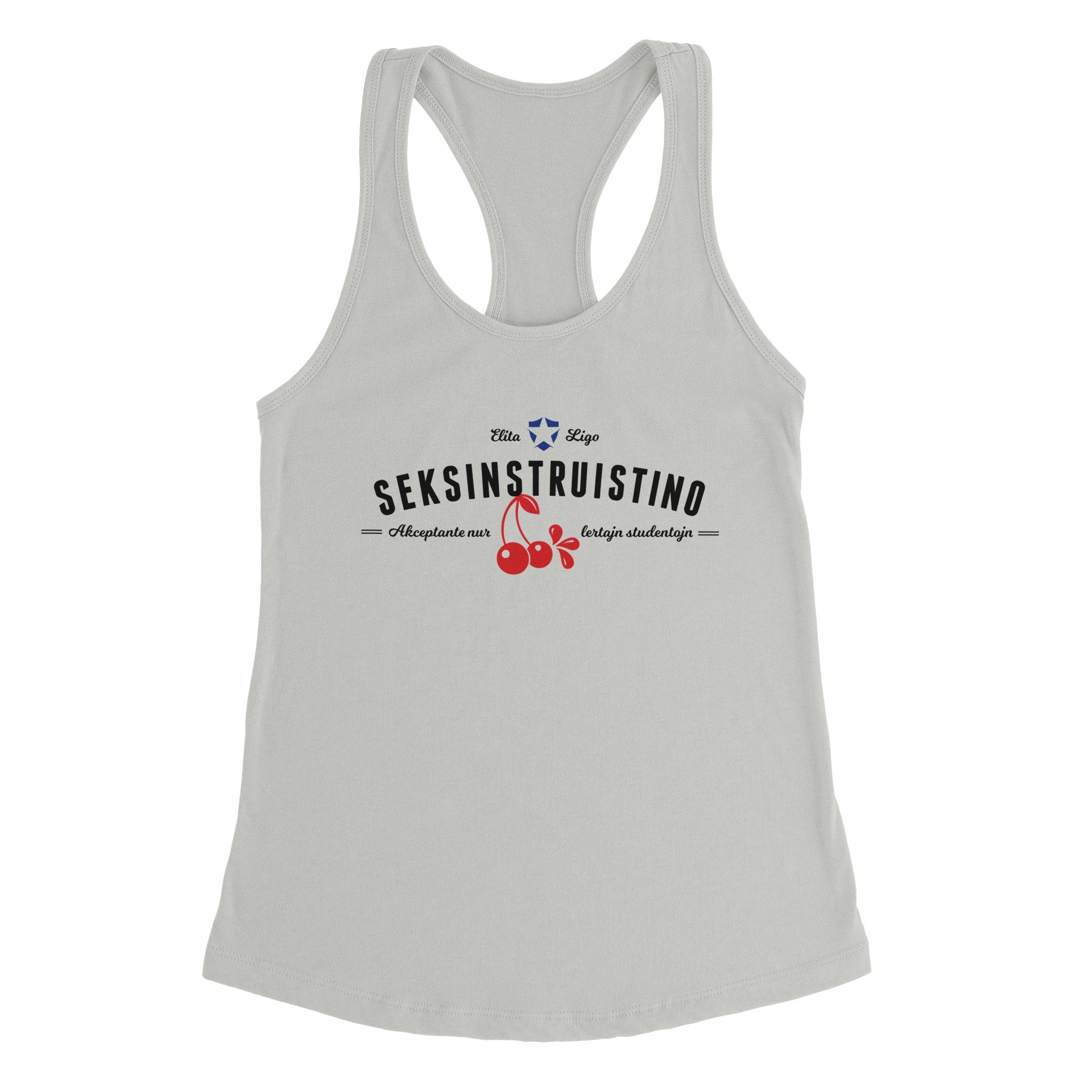 Seksinstruistino Womens Race-back Tank Top