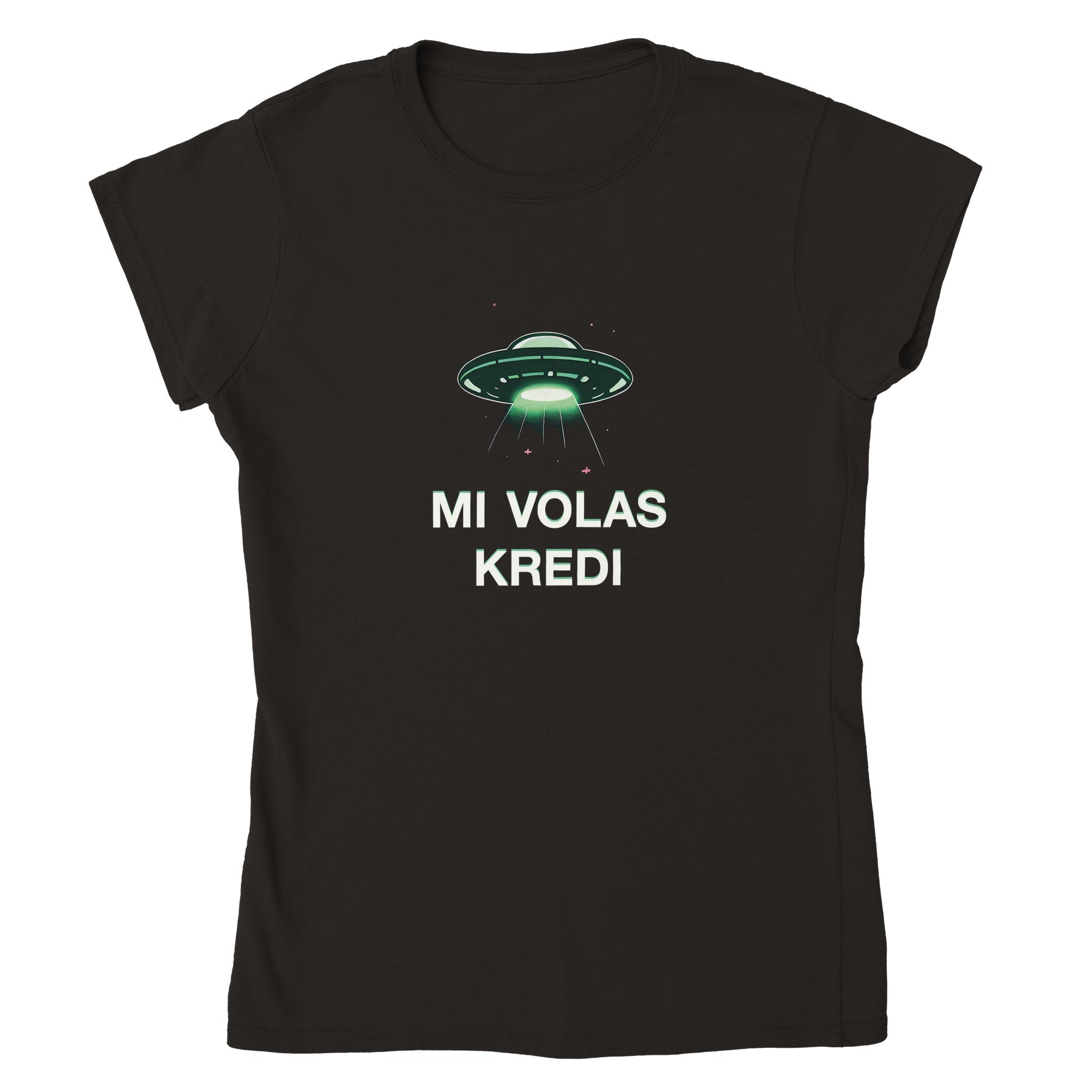 Mi Volas Kredi Womens T-shirt