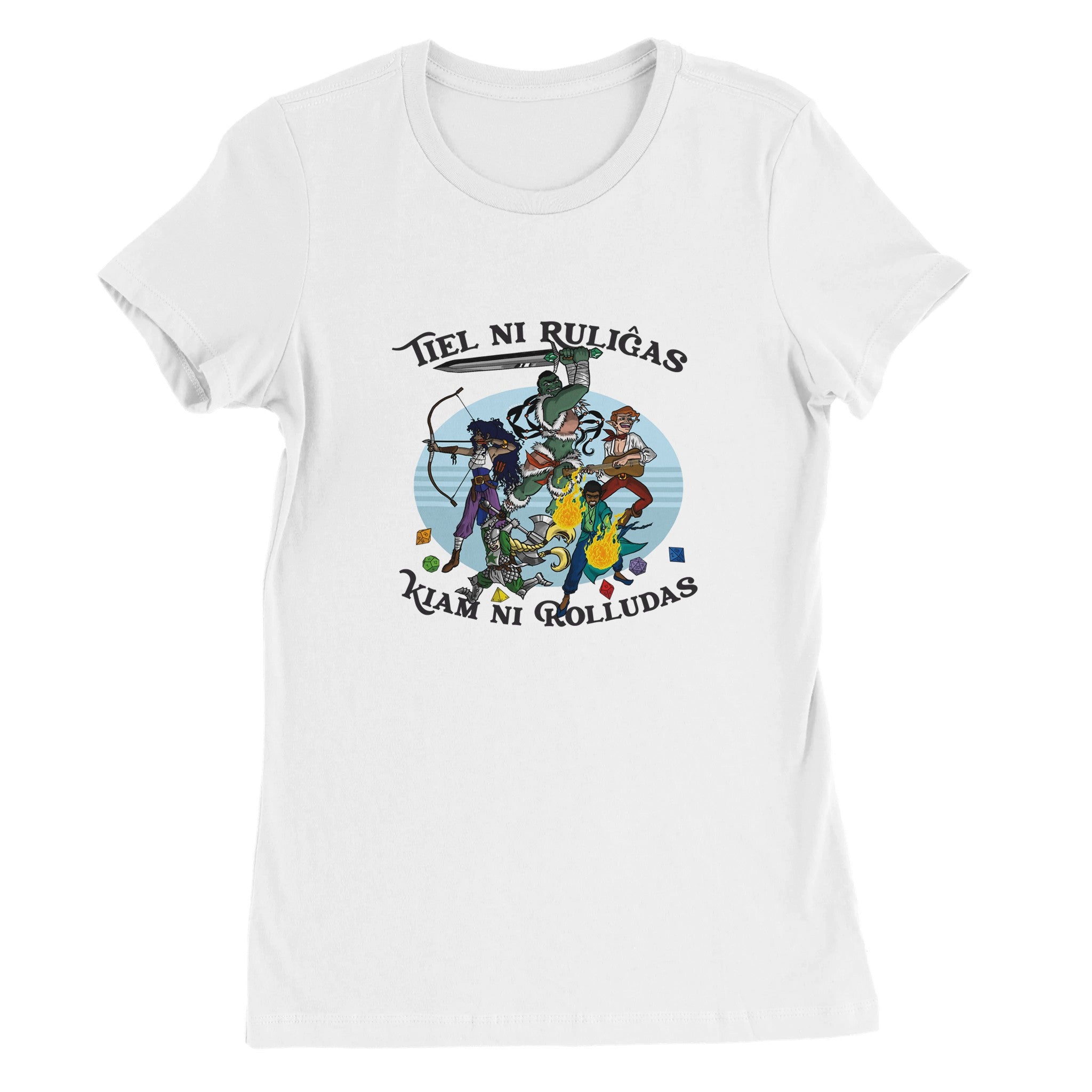 Tiel Ni Ruliĝas Womens T-shirt